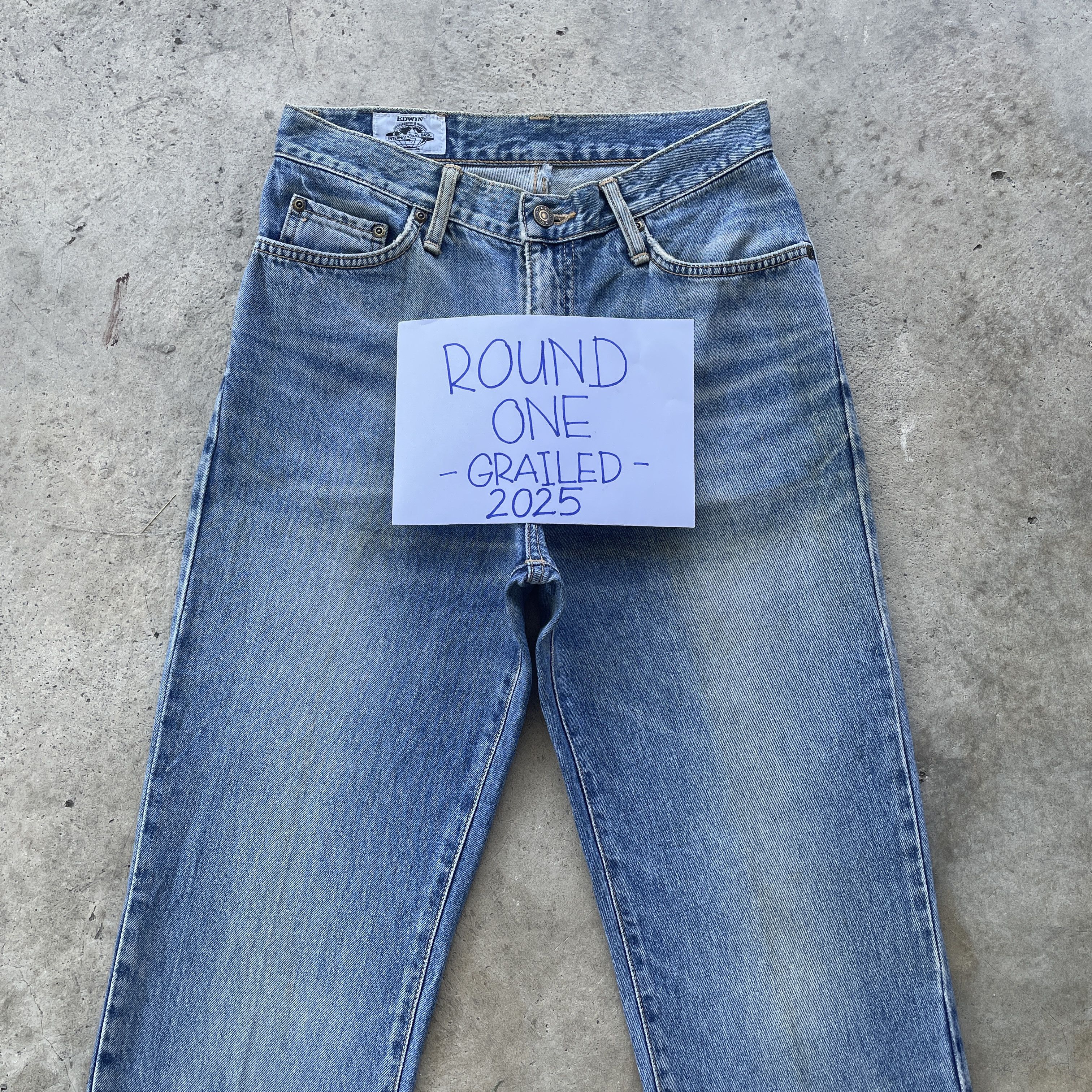 Edwin × Vintage VINTAGE EDWIN JEANS FADED DENIM PANTS W28x32 Size US 28 / EU 44 - 3 Thumbnail
