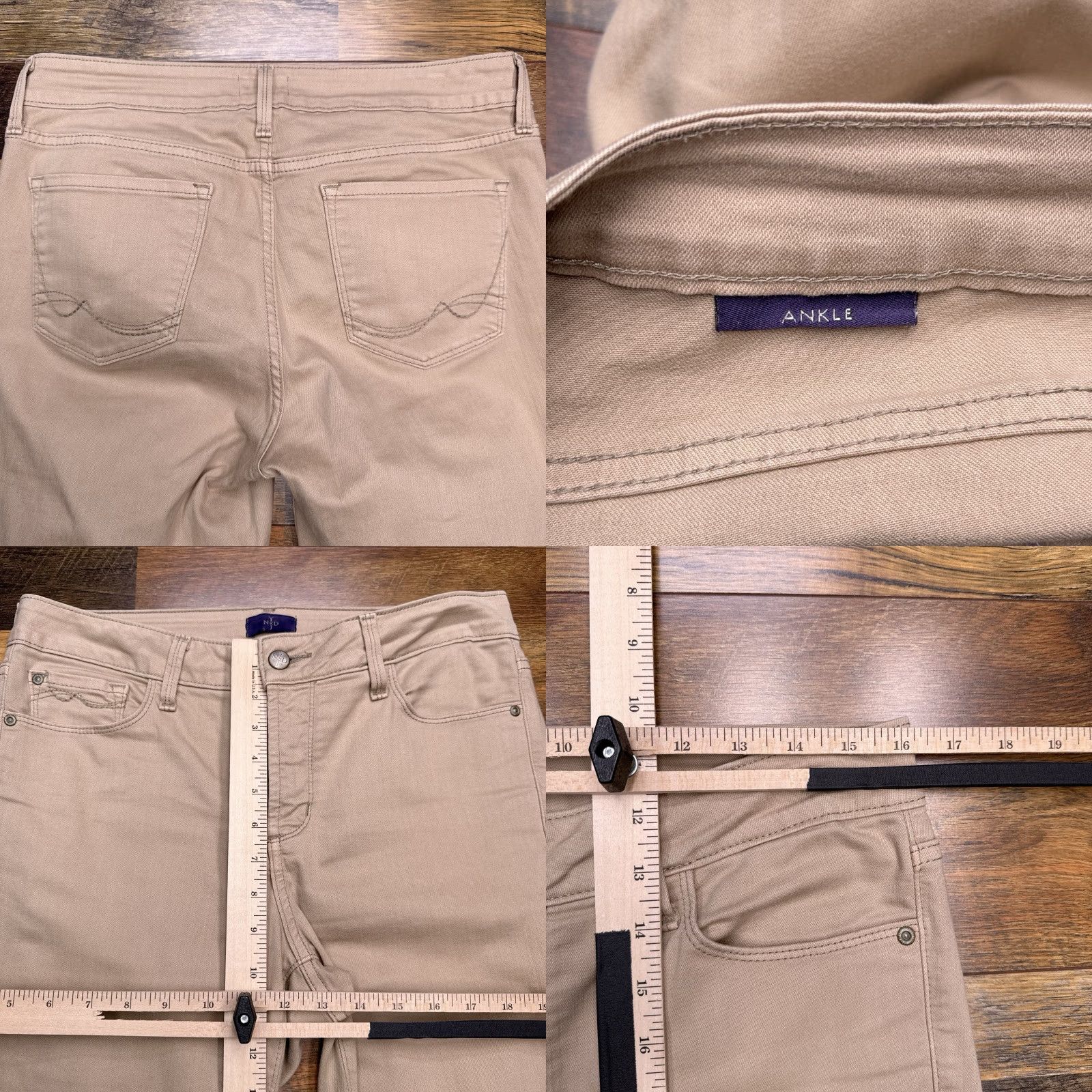 NYDJ NYDJ Jeans Ankle 6 Tan Mid Rise Stretch Size 28" / US 6 / IT 42 - 8 Thumbnail