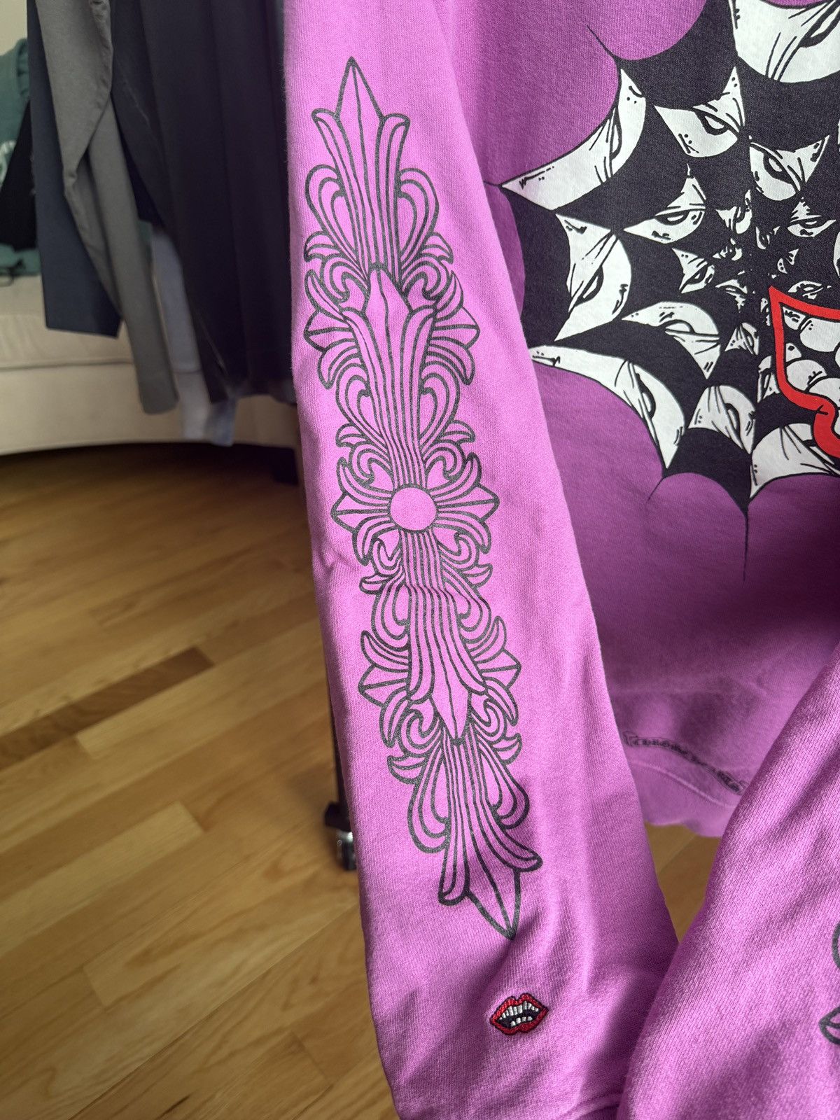 Chrome Hearts Chrome Hearts Matty Boy Web Hoodie 'Purple' Size US XXL / EU 58 / 5 - 12 Thumbnail