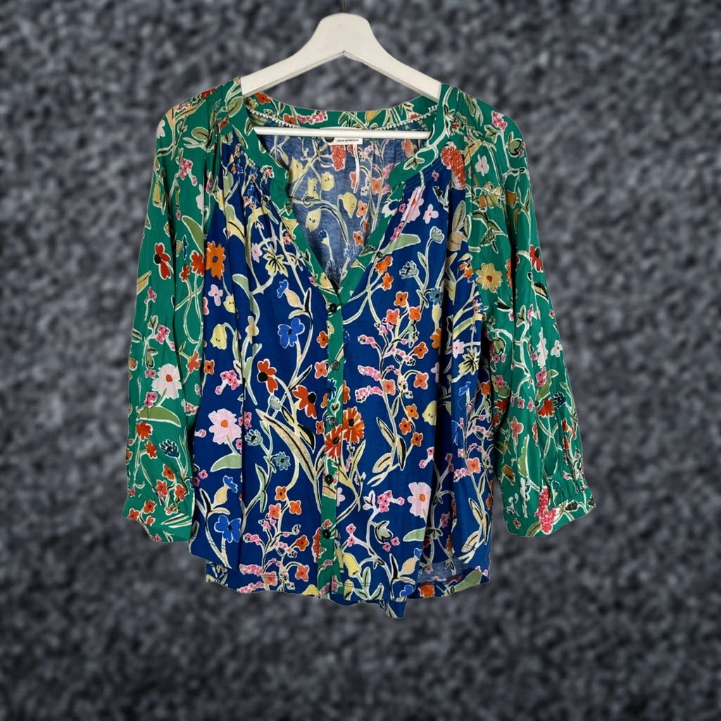 Anthropologie Floreat Anthropologie Womens Dolores Sleep Shirt Mixed Floral 3/4 Sleeve Medium Size M / US 6-8 / IT 42-44 - 1 Thumbnail