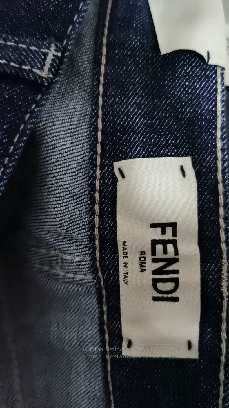 Fendi Fendi Side Full Print Logo Women's Jeans Size 26" / US 2 / IT 38 - 6 Thumbnail