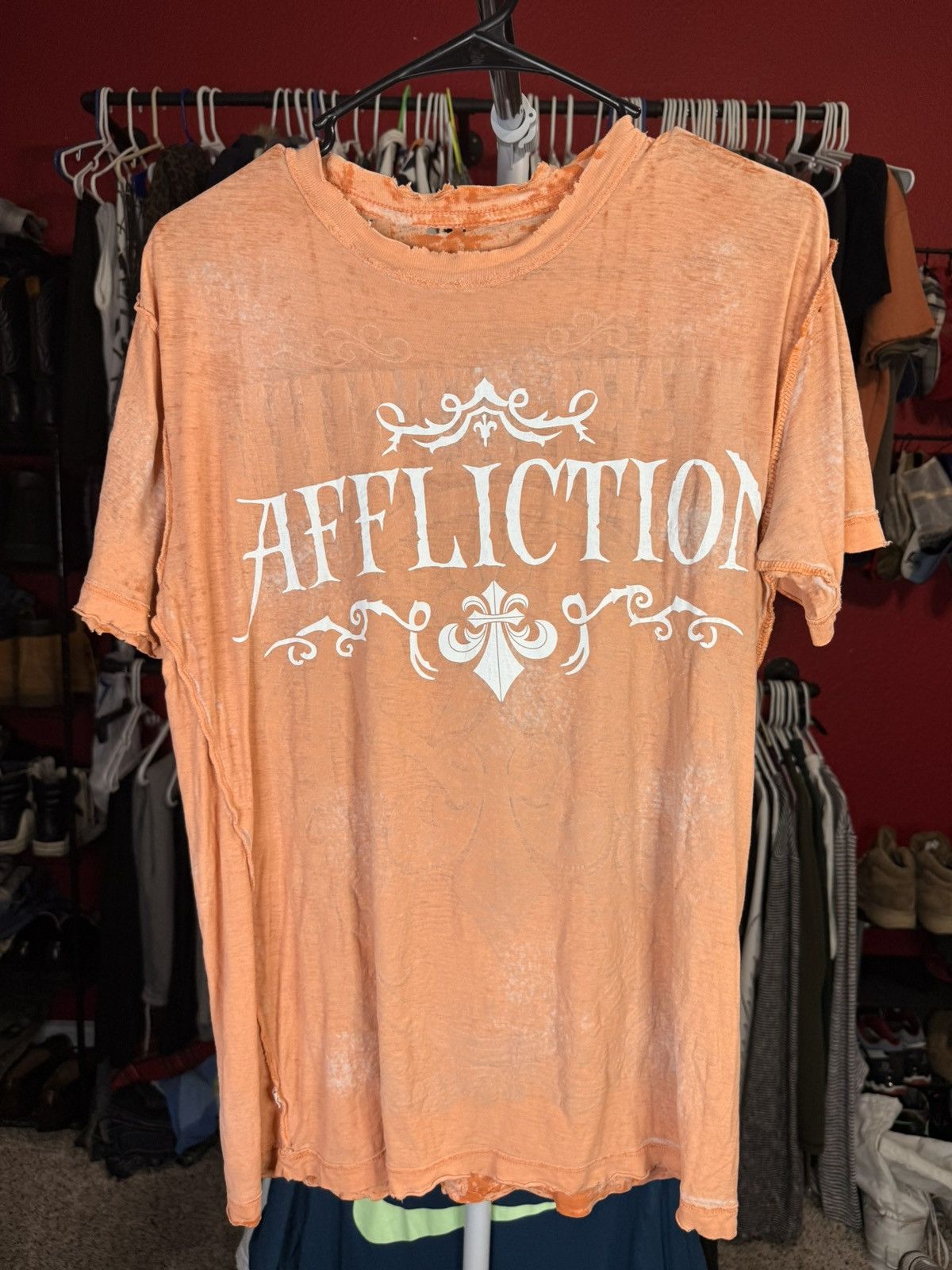 Affliction Distressed Affliction Vintage Thrashed Reversible Tee Size US M / EU 48-50 / 2 - 4 Thumbnail