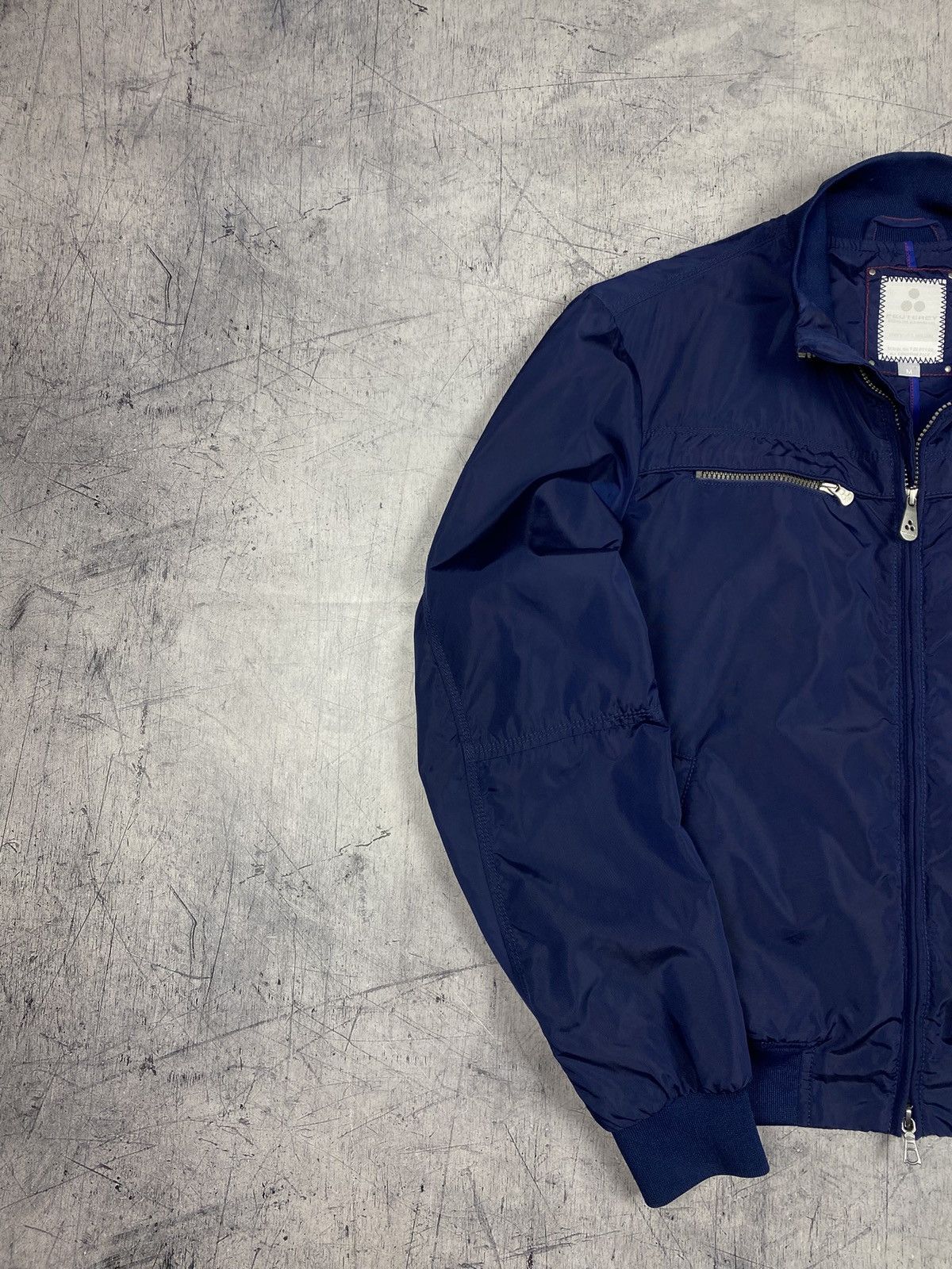 Peuterey Peuterey Technical Nylon Bomber Jacket Navy Blue Size US M / EU 48-50 / 2 - 3 Thumbnail