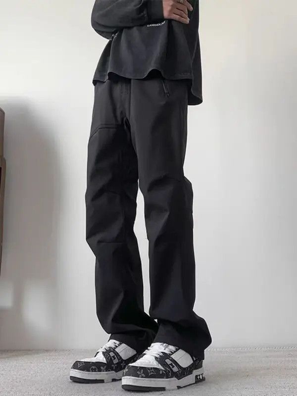 VIBE Black High Street Loose Fit Vintage Work Pants Size US 30 / EU 46 - 2 Thumbnail
