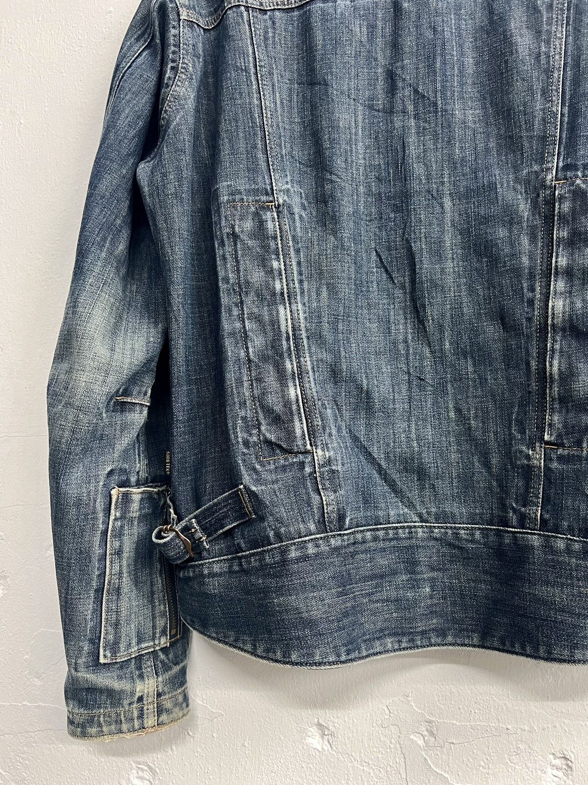 Goretex × Japanese Brand POWERAGE x GORETEX BIKER WATERPROOF JACKET DENIM Size US XL / EU 56 / 4 - 19 Thumbnail