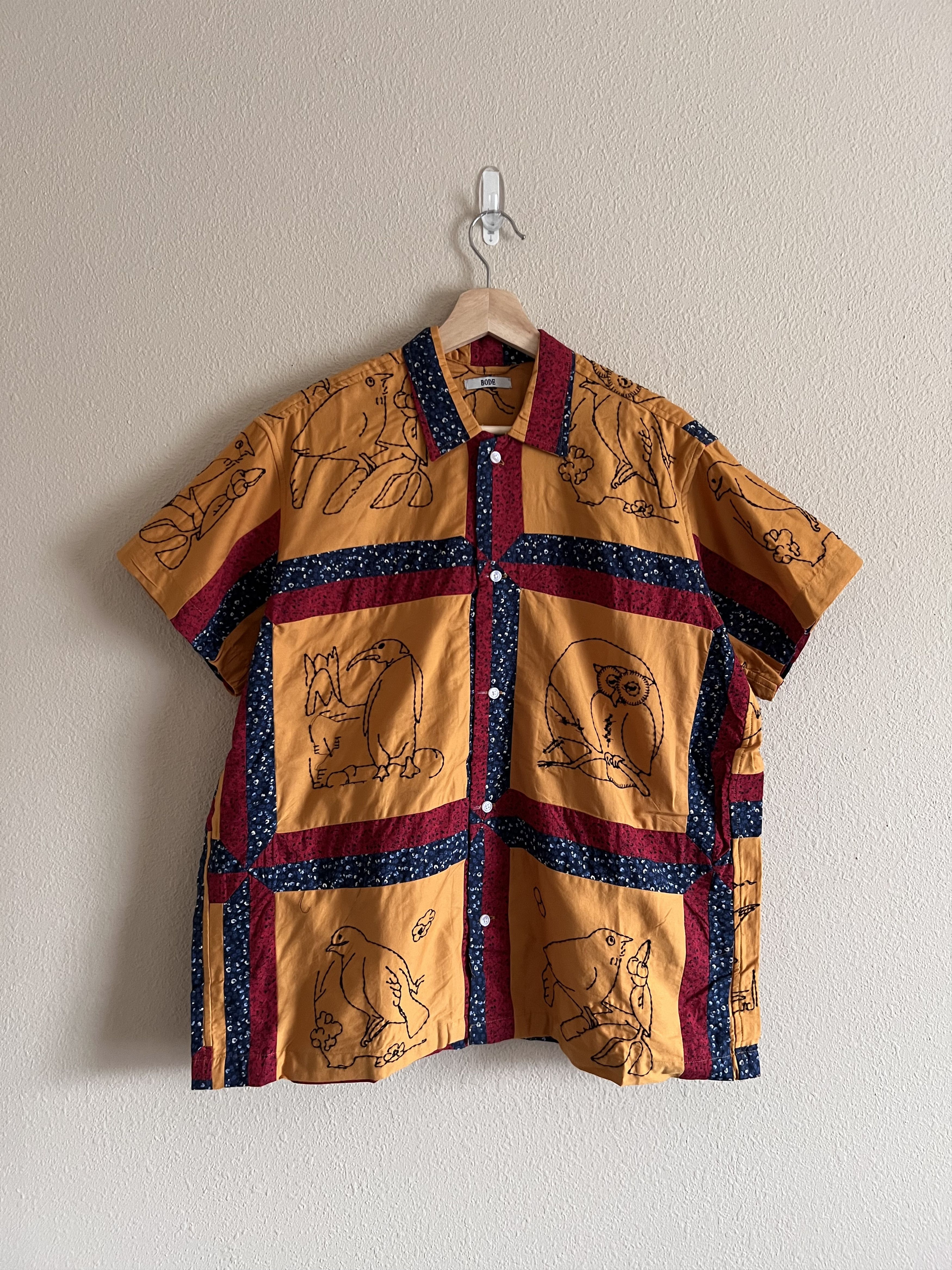 Bode Bode Birdsong Quilt SS Shirt Size US M / EU 48-50 / 2 - 1 Thumbnail