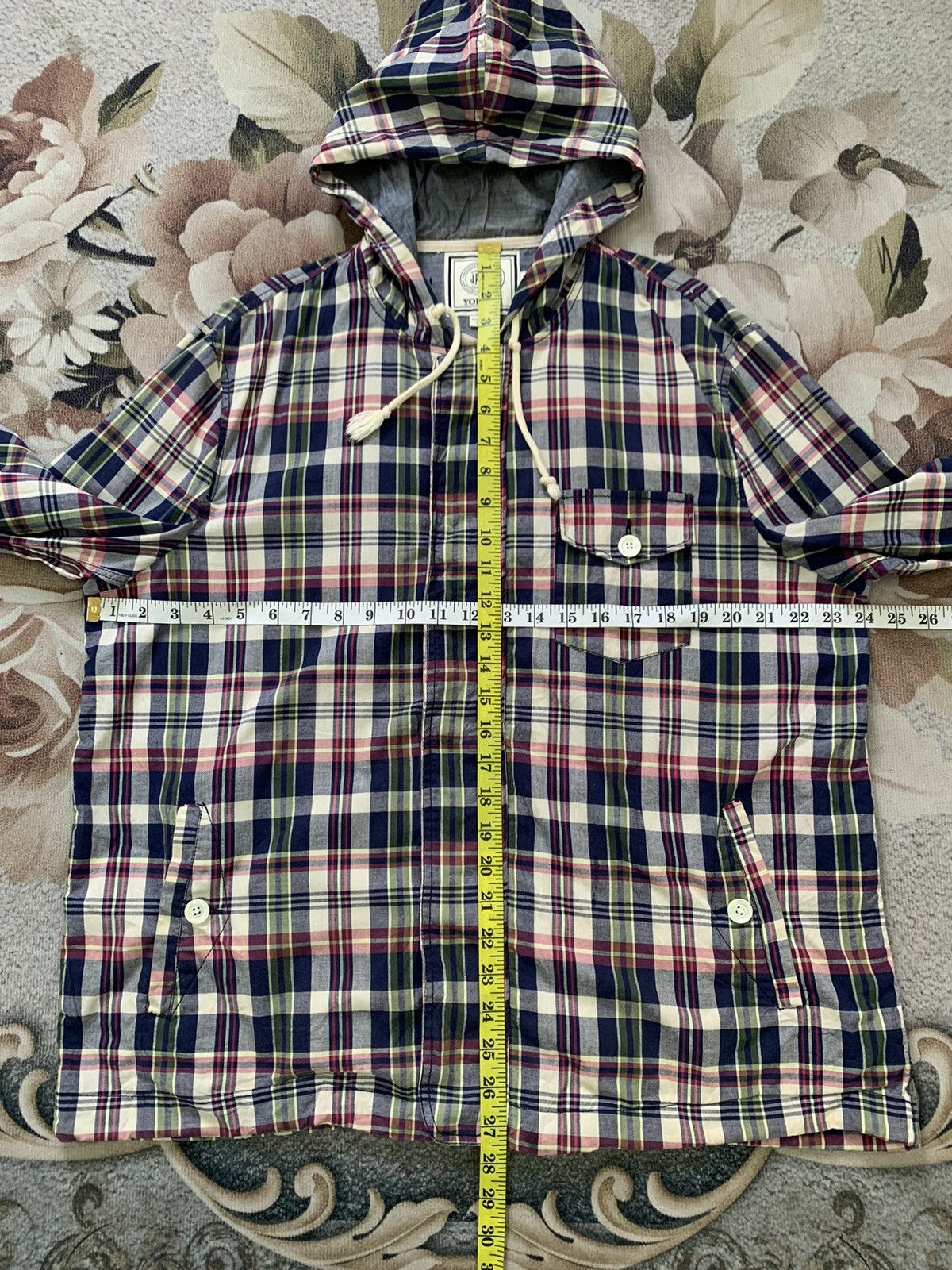 J. Press Vtg Nice Checkered J.Press Jacket Hooded Ideal Zipper Size US L / EU 52-54 / 3 - 14 Thumbnail