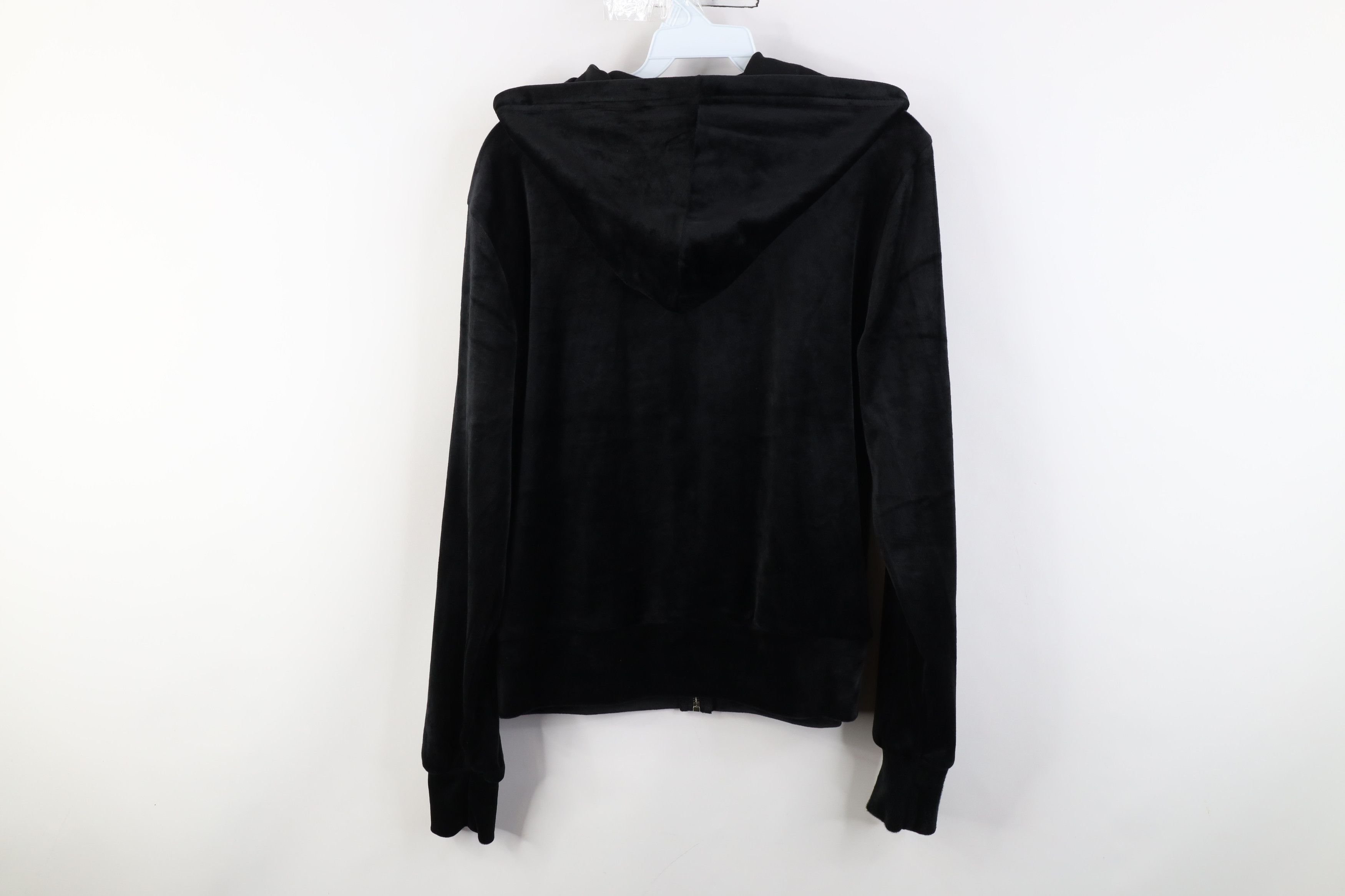 Vintage Vintage Y2K Paris Hilton Iconic Velvet Velour Zip Hoodie Size S / US 4 / IT 40 - 13 Thumbnail