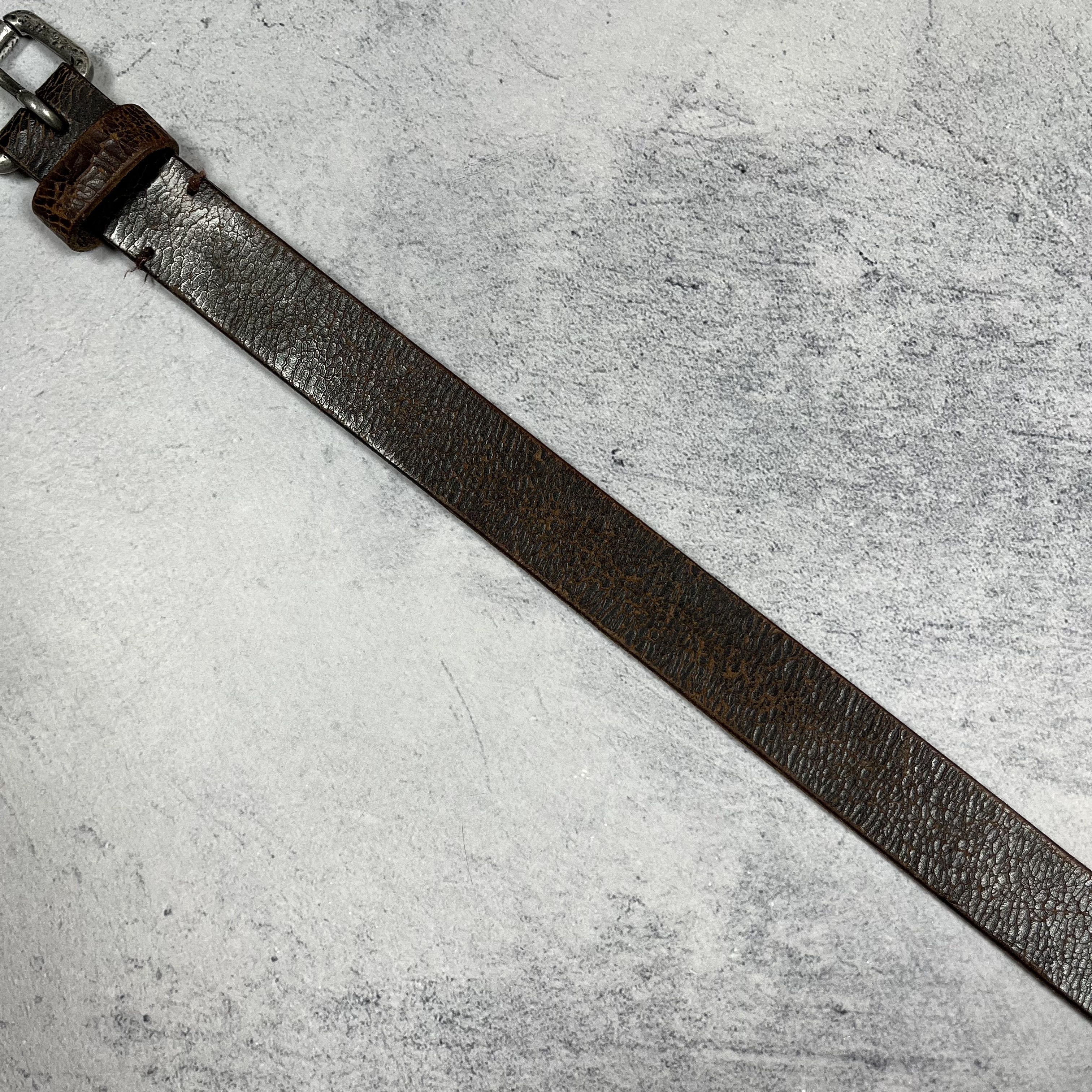 Diesel Vintage Diesel Cow Leather Y2K Brown Belt 00’s Size ONE SIZE - 15 Thumbnail