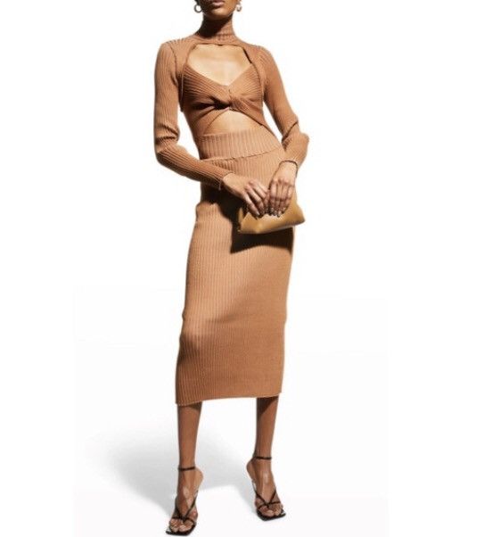 Amur Amur Knit Guadalupe Long Sleeve Dress Medium Size M / US 6-8 / IT 42-44 - 1 Thumbnail