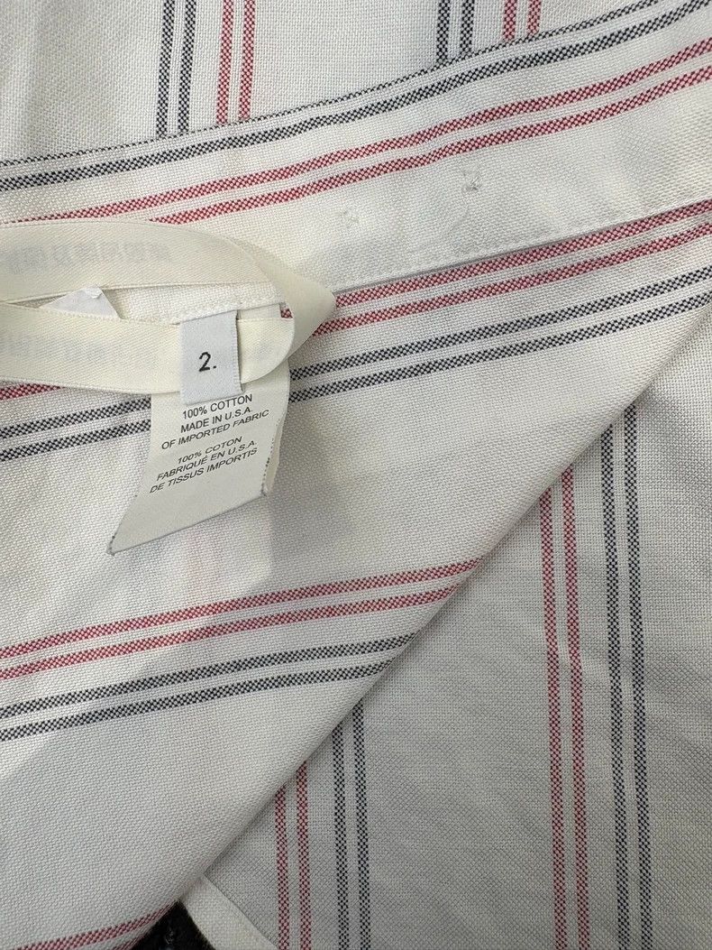 Thom Browne Thom Browne White striped double color stripe sleeve shirt Size US M / EU 48-50 / 2 - 6 Thumbnail