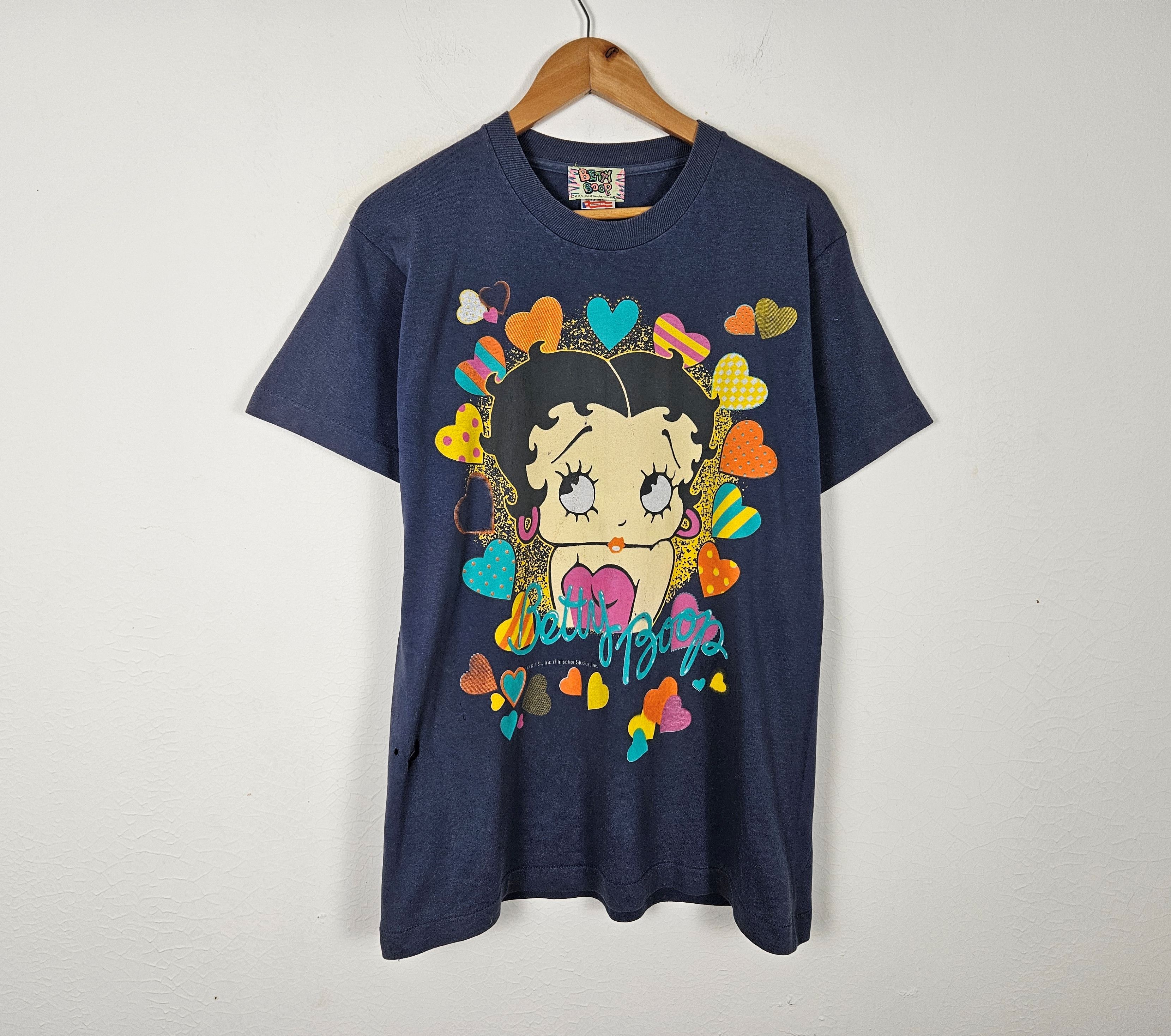 Vintage Vintage 90s Betty Boop Cartoon Tee Size US M / EU 48-50 / 2 - 2 Thumbnail