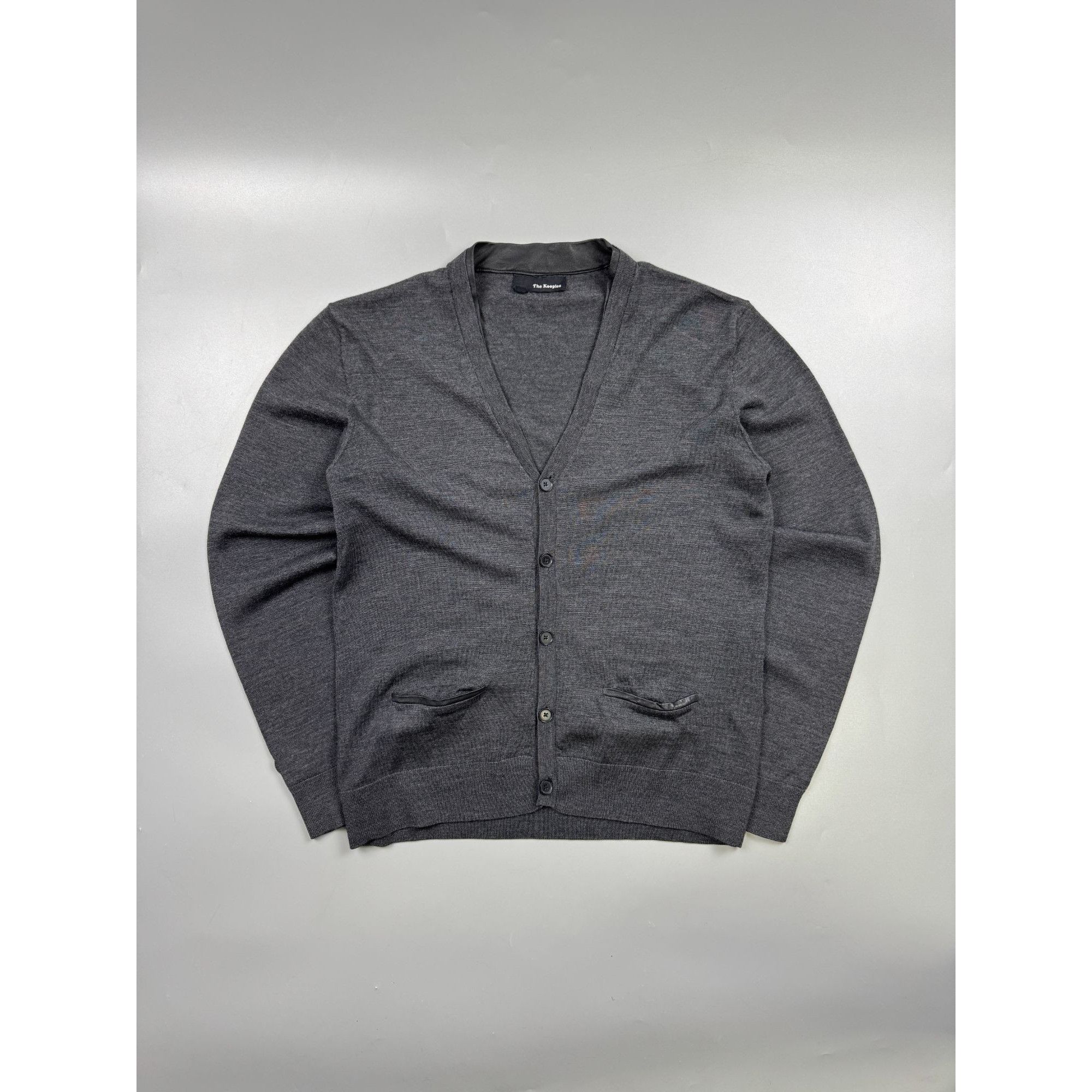 The Kooples The Kooples Wool Cardigan With Lambskin Elements Size US S / EU 44-46 / 1 - 1 Thumbnail