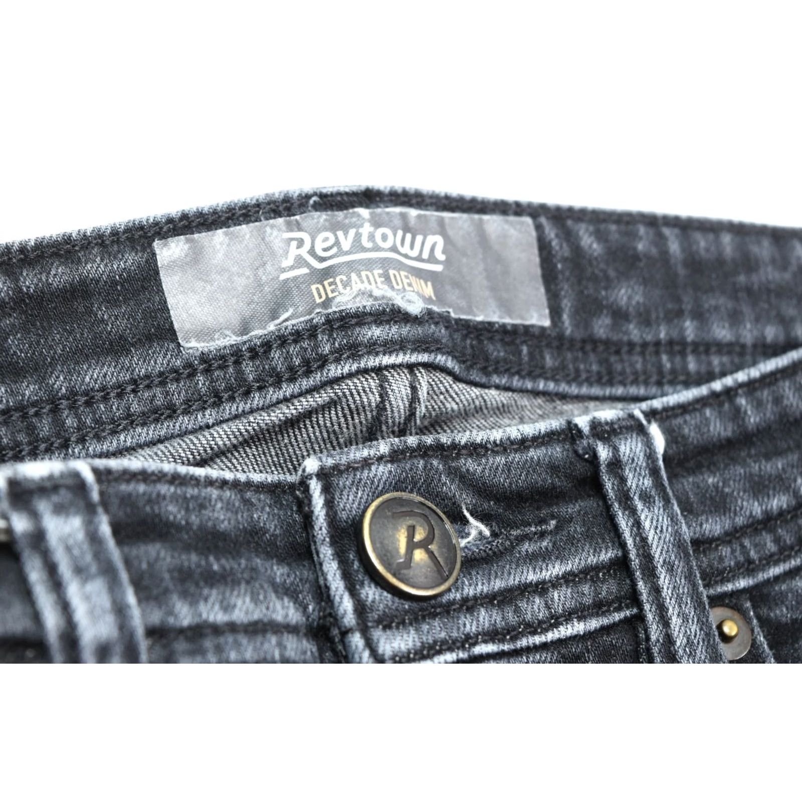 Denime Revtown Jeans Slim Fit Denim 30x30 Blue Cotton Stretch Taper Jeans Mens 30 Regular Inseam 30 Jeans Slim Size US 30 / EU 46 - 4 Thumbnail