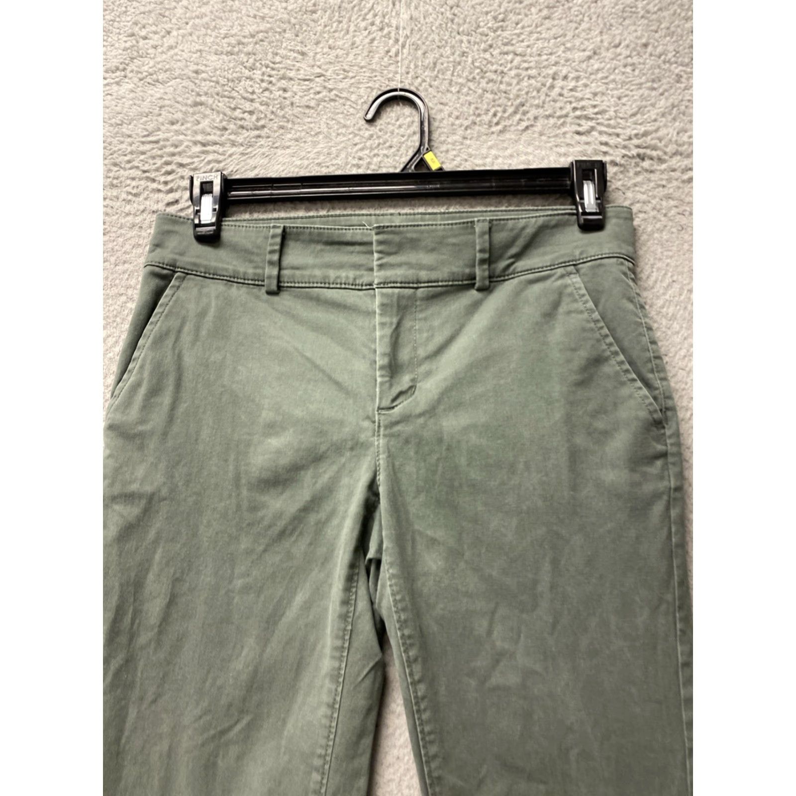 Vintage LOFT Monroe Slim Pants 6P 30x27 FADED GREEN Stretch Chino Petite Ankle /0576 Mens? Size 28" / US 6 / IT 42 - 2 Thumbnail