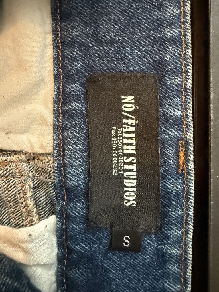 No Faith Studios No Faith Studios HEAVY WAVE DENIM USED VINTAGE LOOK Size US 30 / EU 46 - 3 Thumbnail