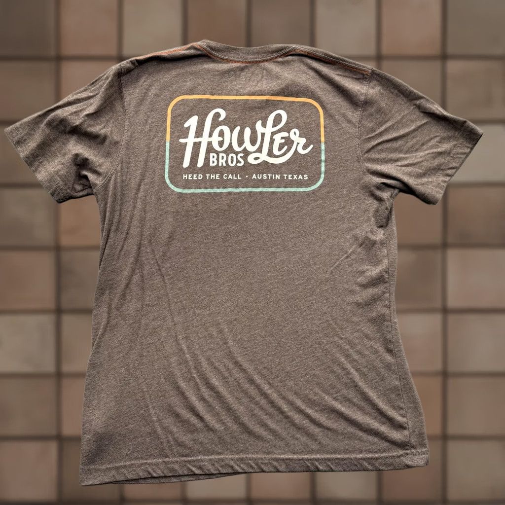 Vintage Howler Bros Mens Medium Brown Pocket Heed The Call Graphic Tee Tagless Shirt Size US M / EU 48-50 / 2 - 1 Thumbnail