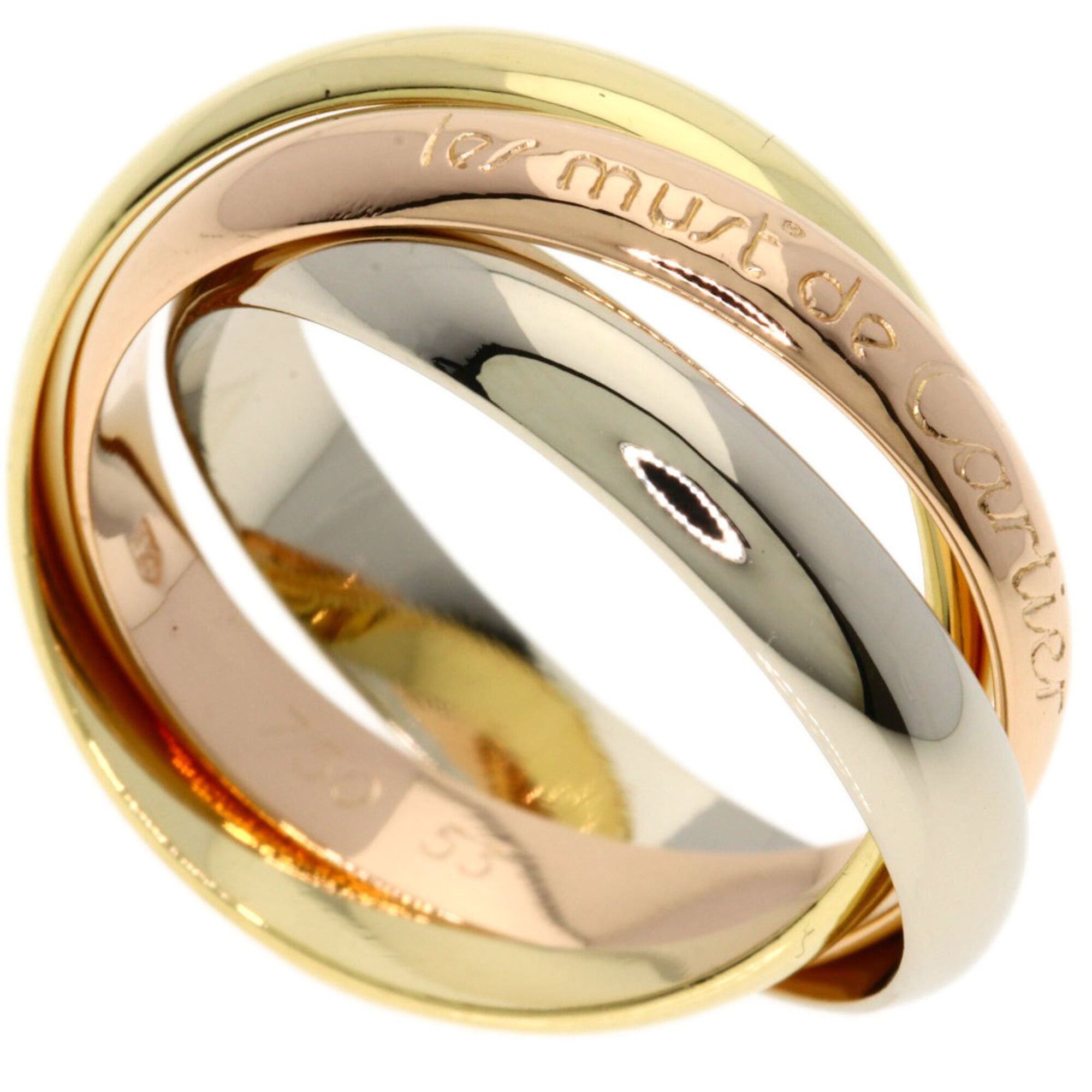 Cartier Cartier Trinity #53 Ring - 18K Yellow Gold/18K Pink White Gold Women's CARTIER Size ONE SIZE - 1 Thumbnail