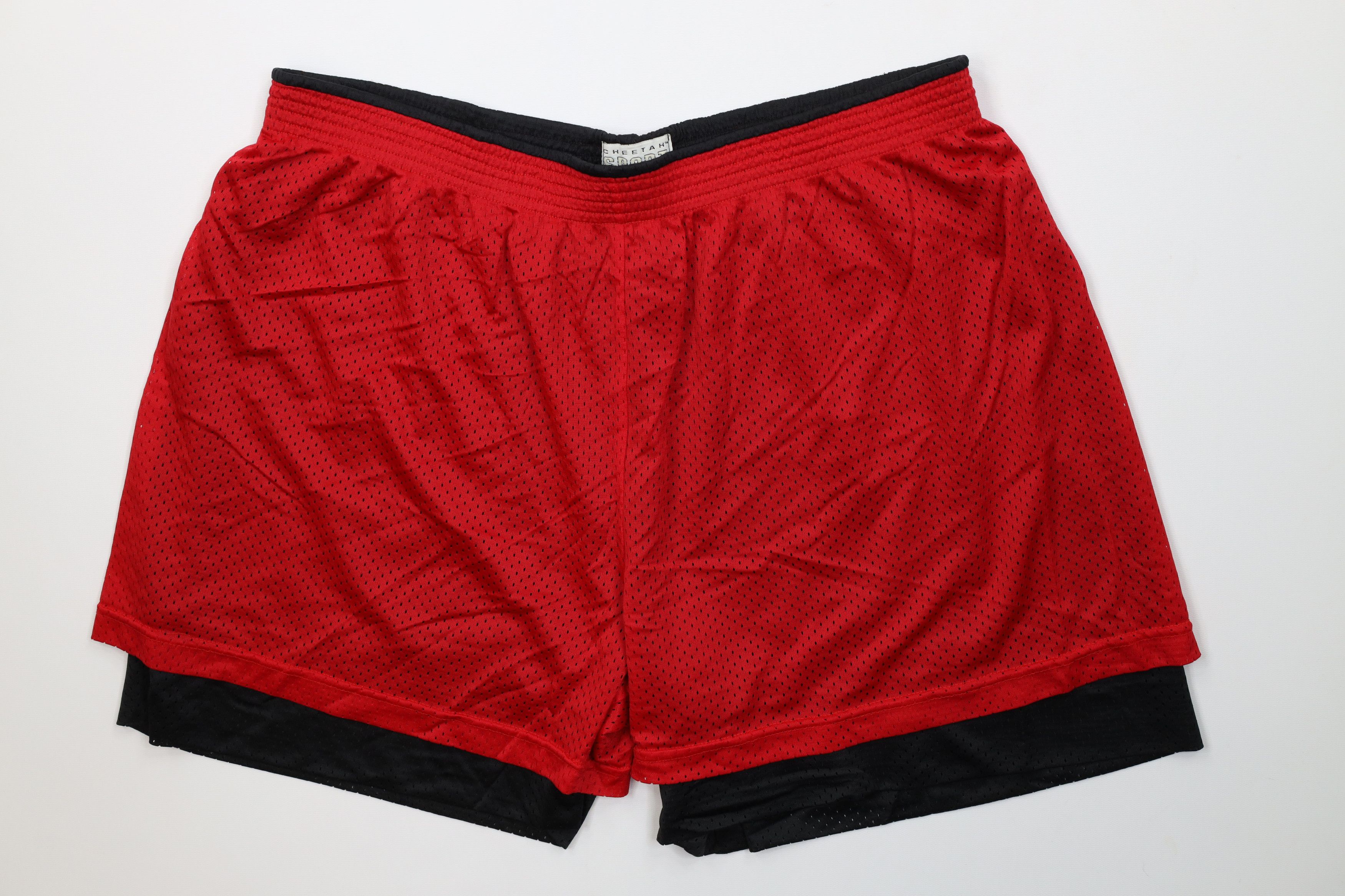 Vintage Vintage 90s Streetwear Reversible Layered Mesh Above Shorts Size US 36 / EU 52 - 1 Thumbnail