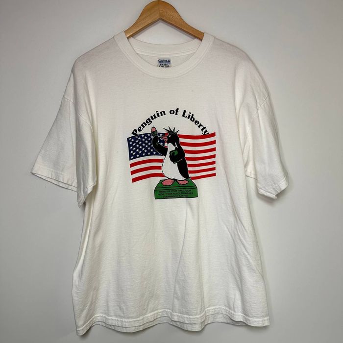 Vintage Vintage Statue of Liberty Shirt 90s Penguin NYC T-Shirt | Grailed