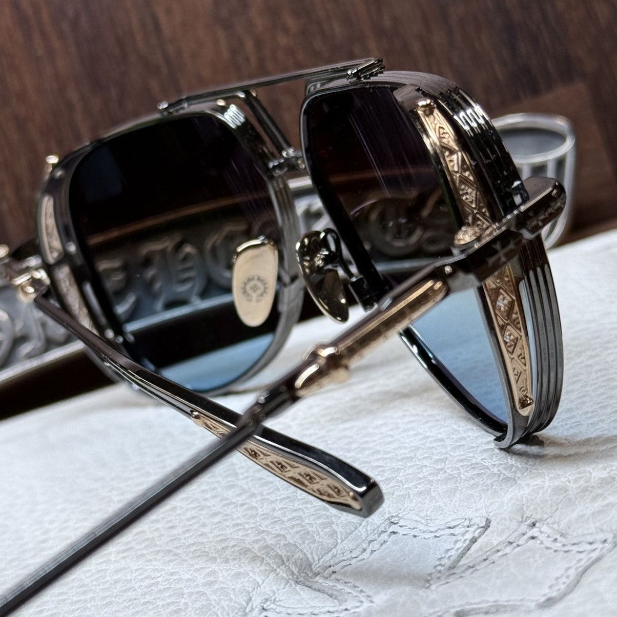Chrome Hearts Chrome Hearts Box Eden 1/1 Sunglasses Size ONE SIZE - 9 Thumbnail