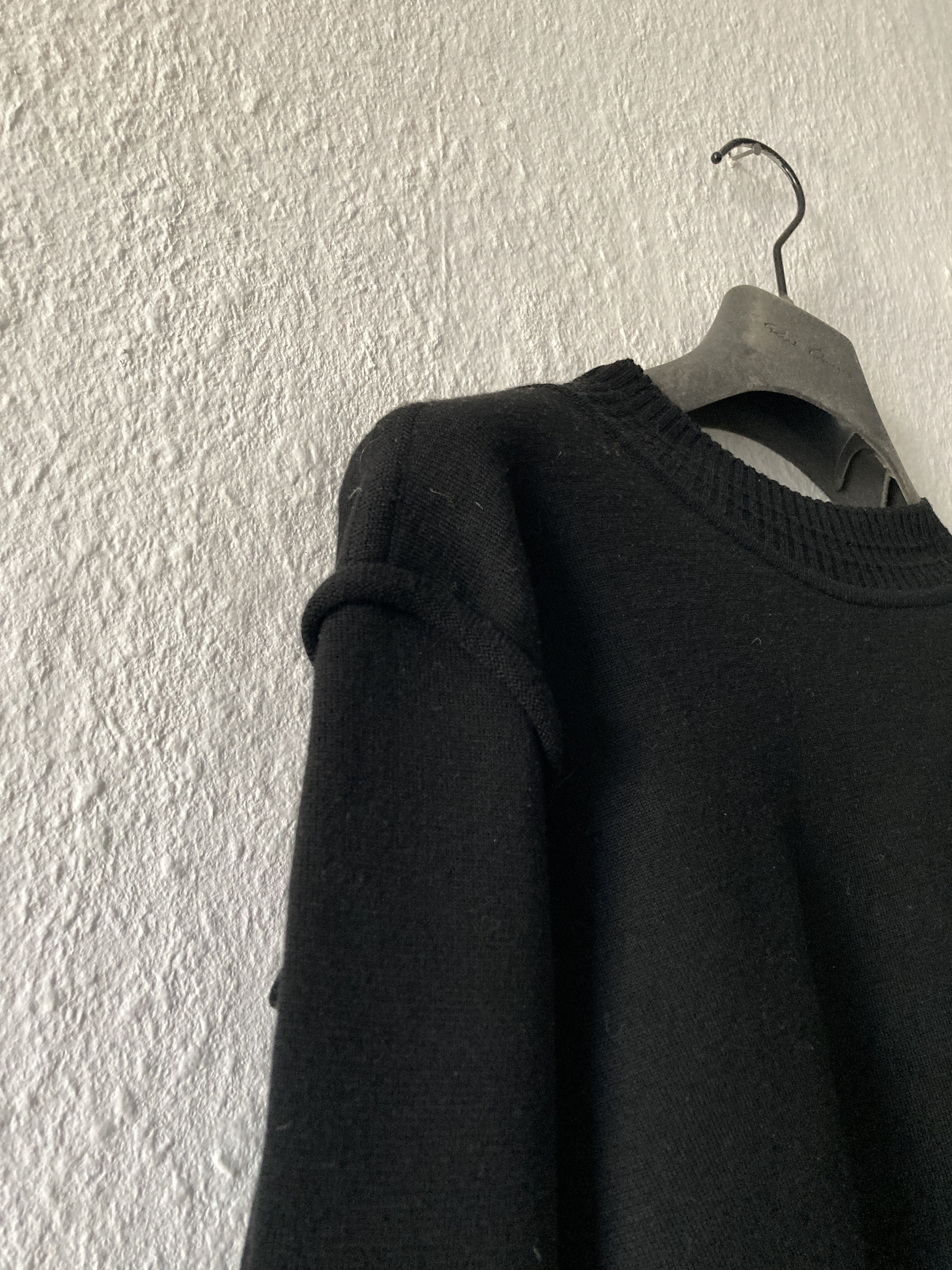 Rick Owens F/W 17 „GLITTER“ Black Subhuman Weakling Wool Knit L Size US L / EU 52-54 / 3 - 12 Thumbnail