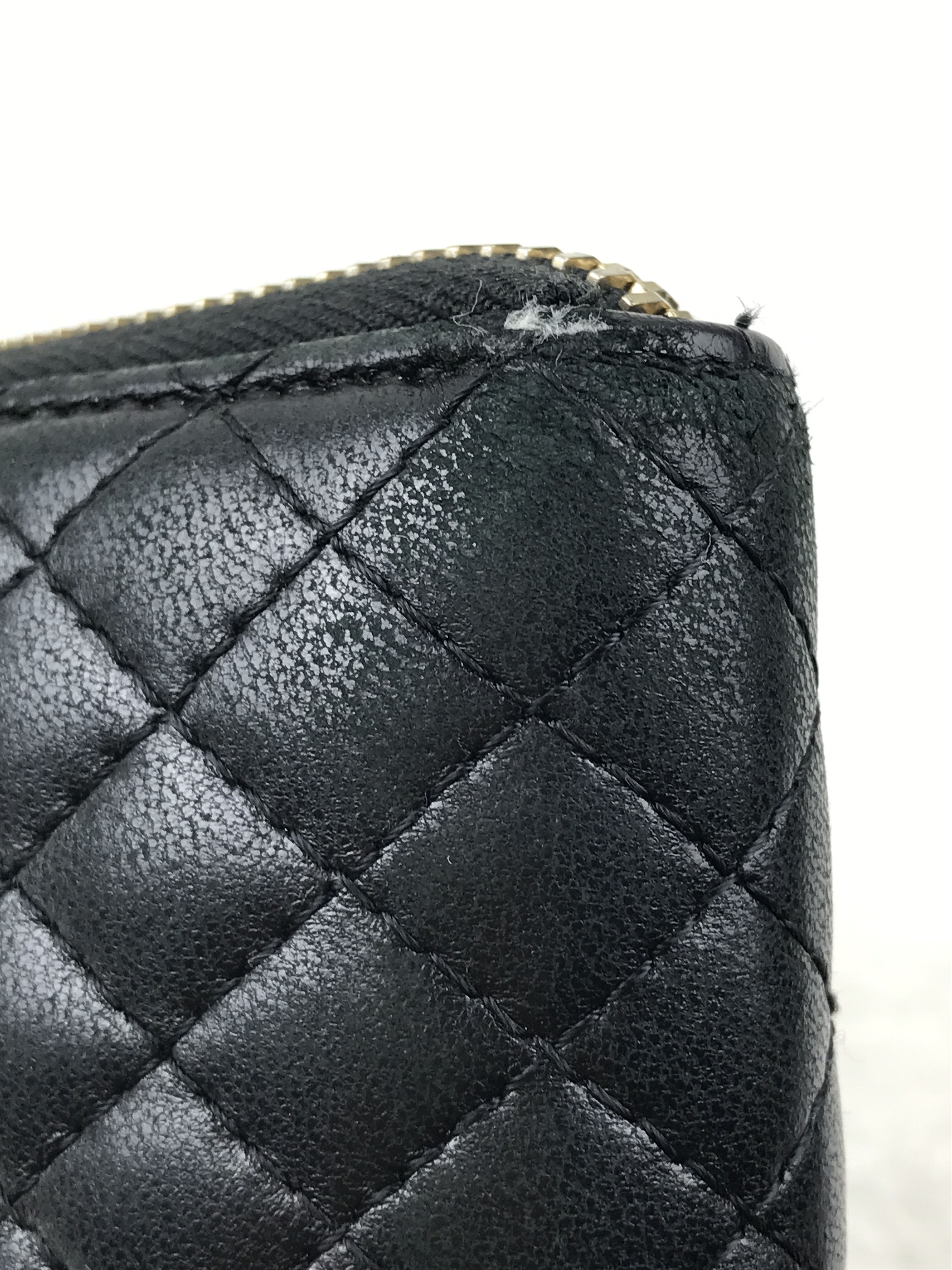 Chanel × Vintage Vintage Chanel Quilted Zip Around Wallet Size ONE SIZE - 15 Thumbnail