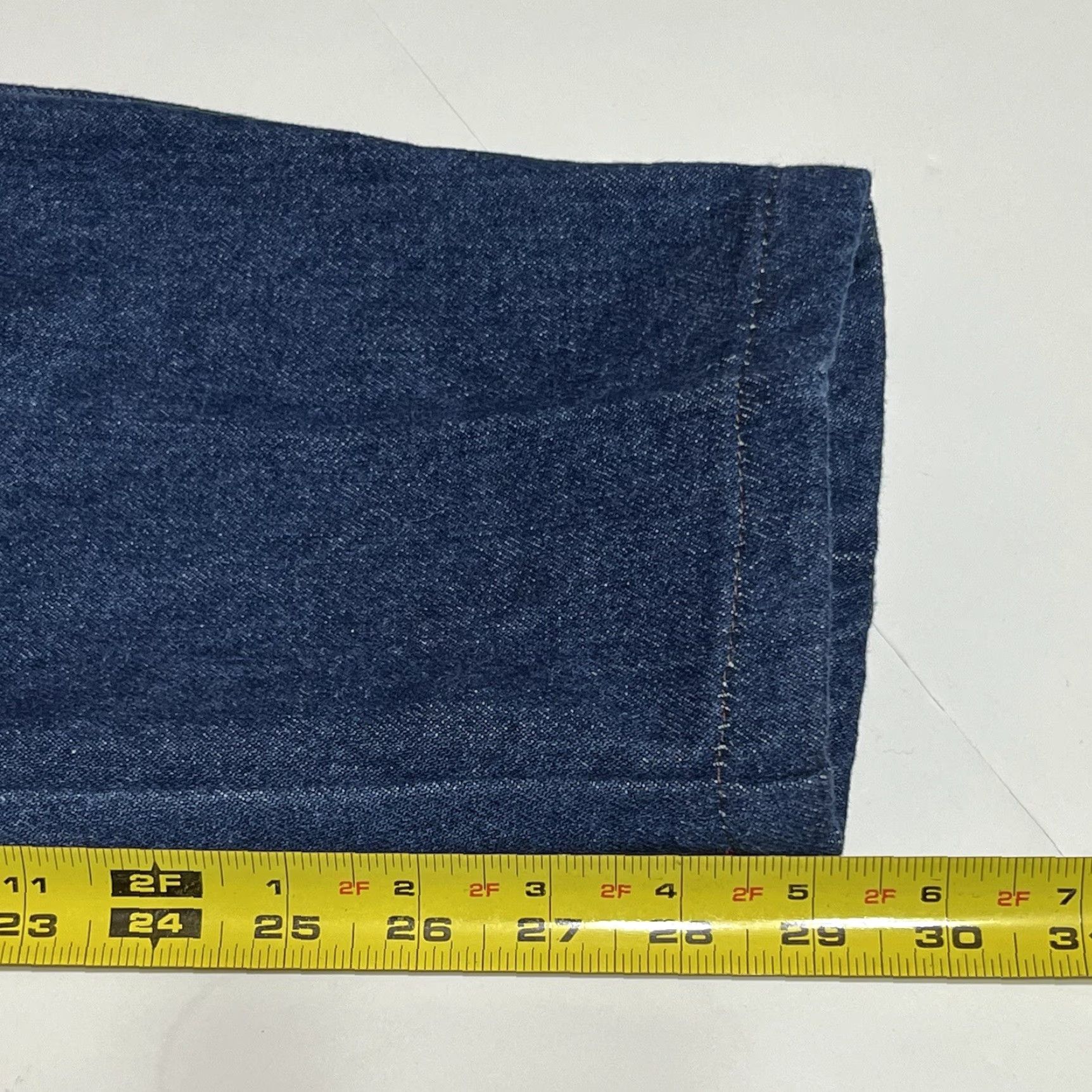 Vintage VINTAGE L.L. Bean Jeans Womens 32x29 Flannel Lined High Rise Tapered 5-Pocket Blue Winter Fall Spring USA Comfort Size 24" / US 00 / IT 34 - 5 Thumbnail