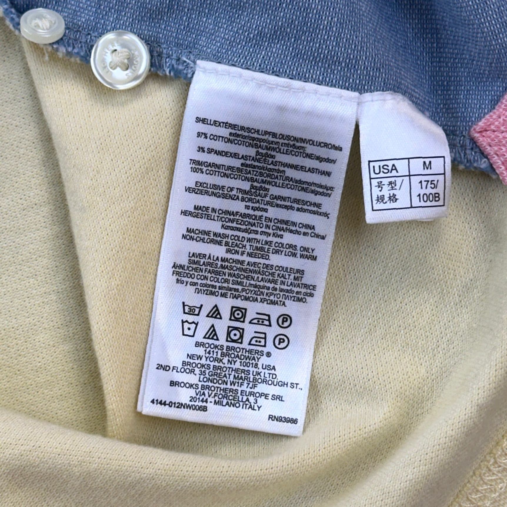 Brooks Brothers Brooks Brothers 1818 Polo Shirt Mens Medium Colorblock Original Fit Stretch Size US M / EU 48-50 / 2 - 5 Thumbnail