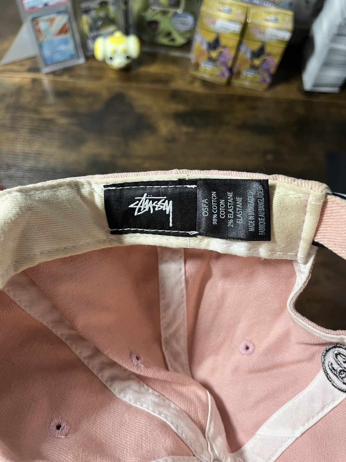Stussy Stussy pink logo hat Size ONE SIZE - 5 Thumbnail