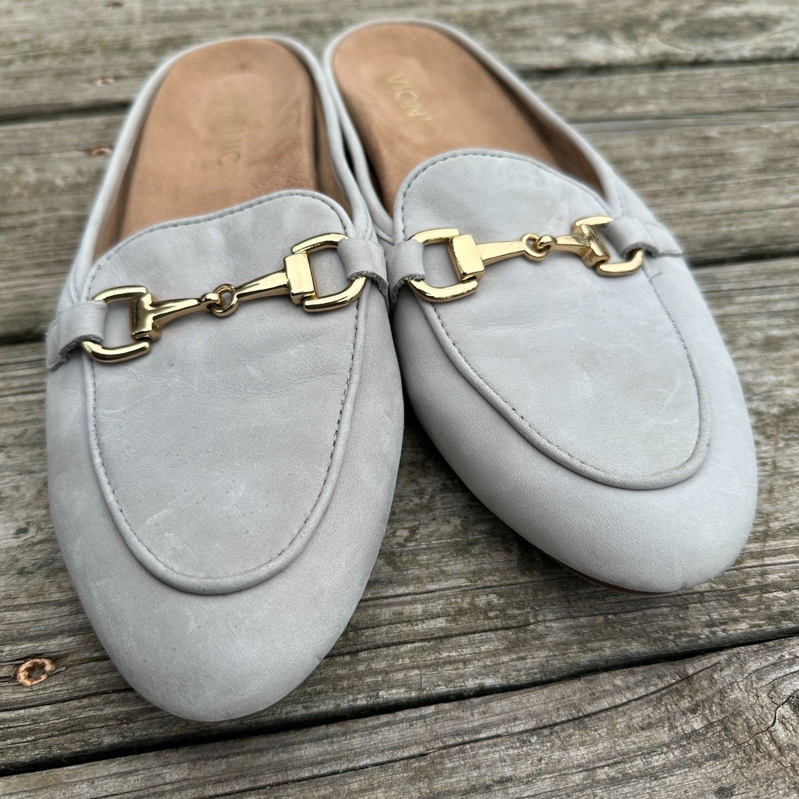 Vionic Vionic Adeline Slip On Comfort Mules Shoes Horse Bit Grey 8 Size US 8 / IT 38 - 7 Thumbnail