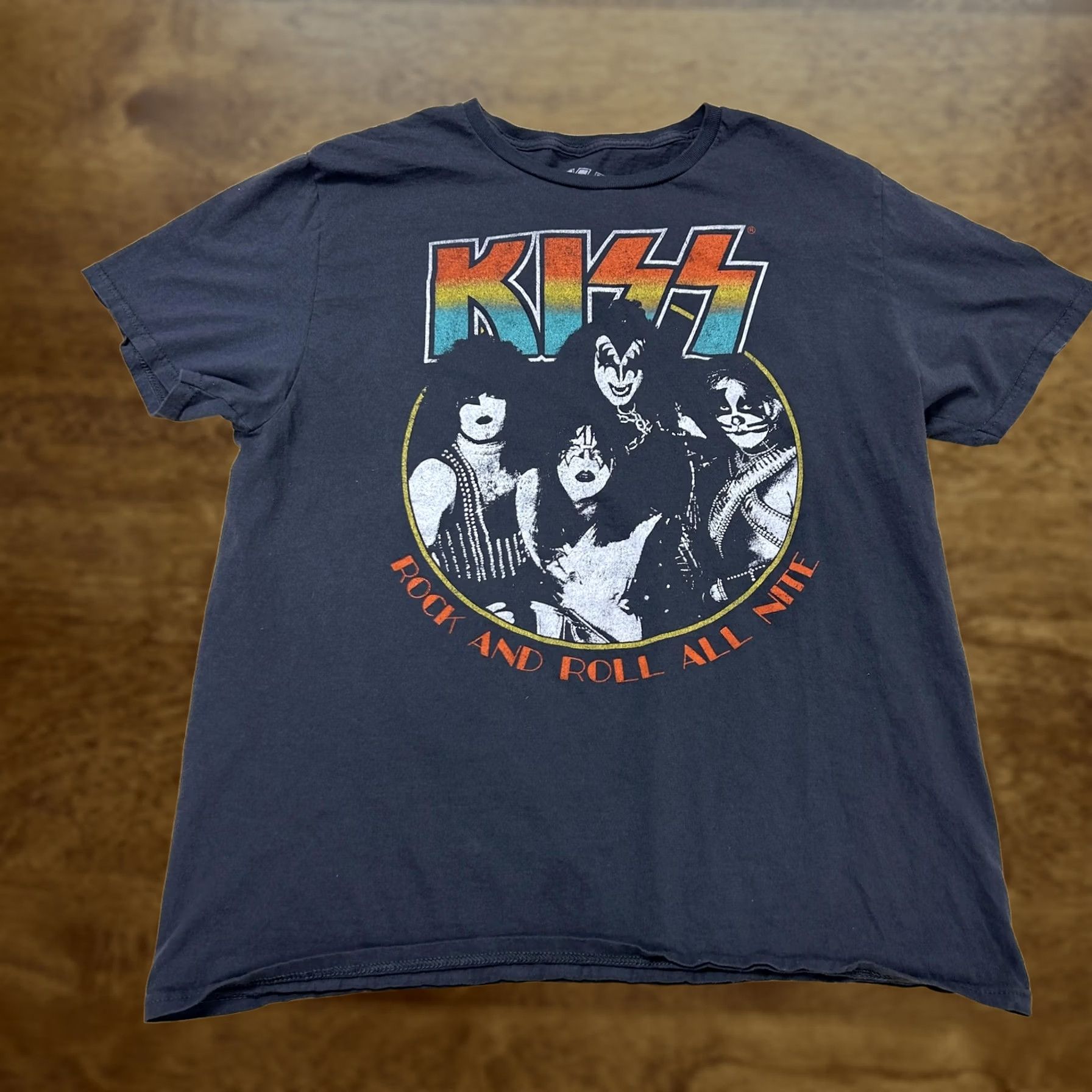 Vintage KISS Shirt Mens Large Black Rock And Roll Band Tee Music Size US L / EU 52-54 / 3 - 1 Thumbnail