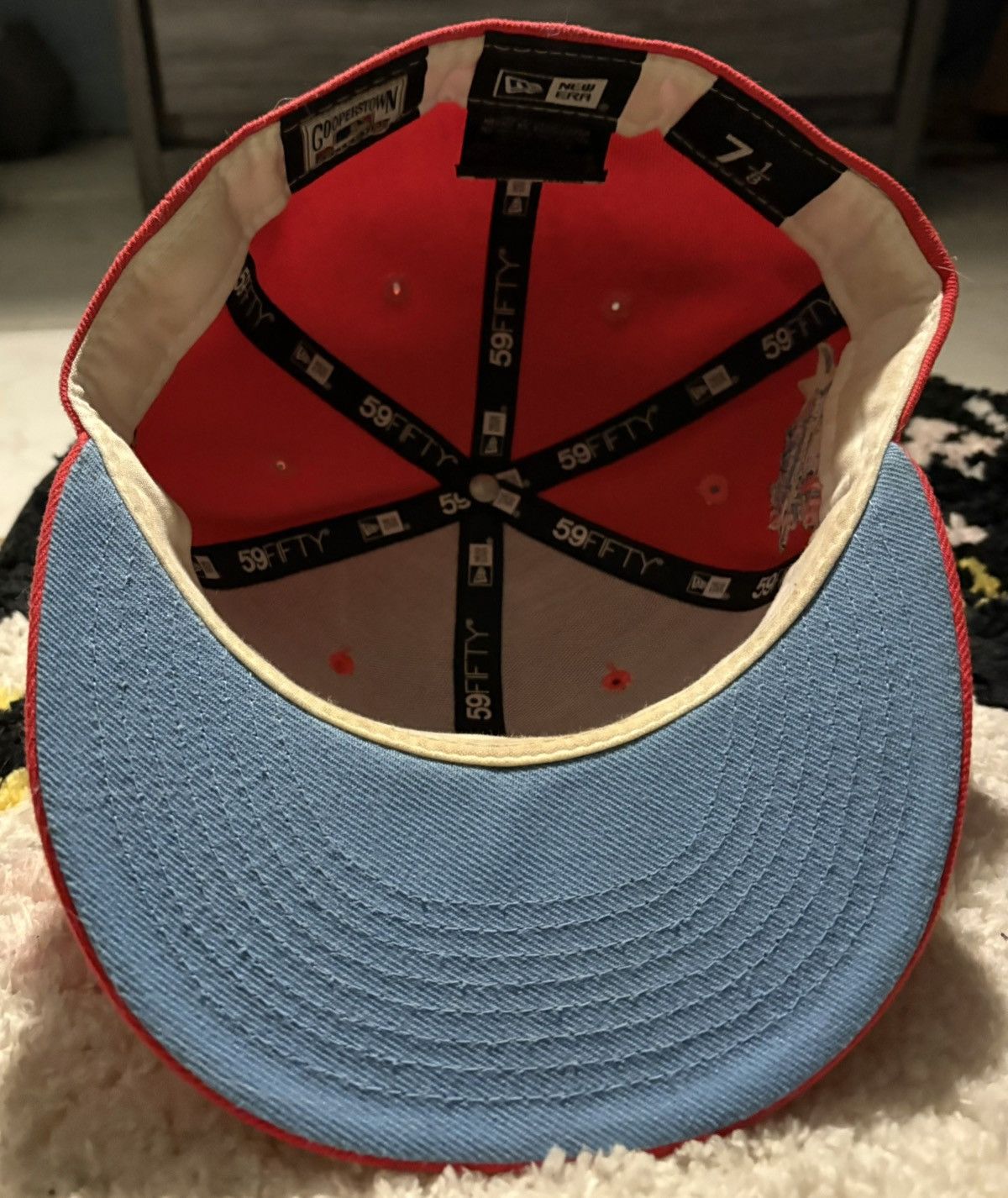 New Era New Era Atlanta Braves Fitted Hat size 7 1/8 Size ONE SIZE - 3 Thumbnail