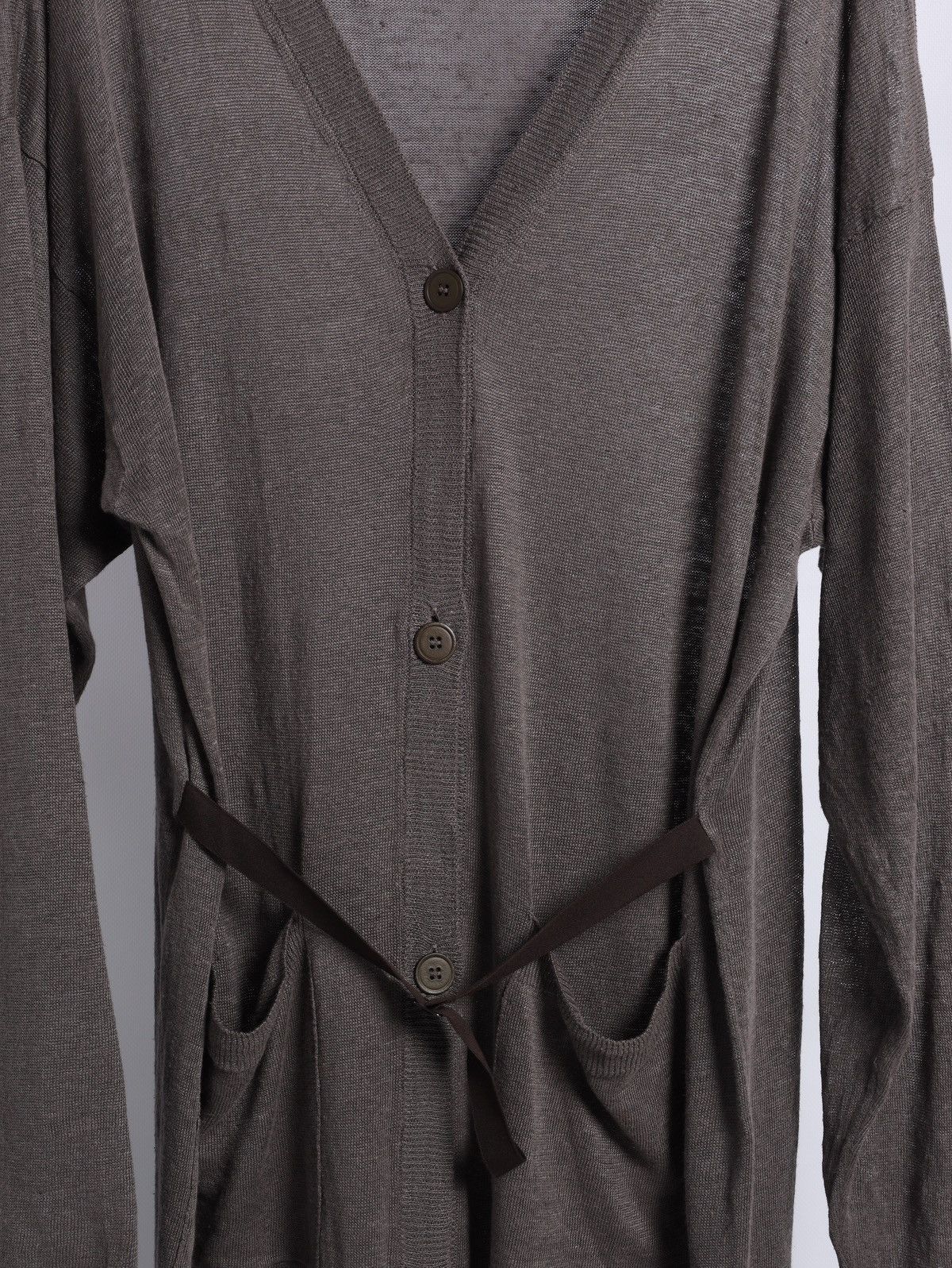 Maison Margiela MM6 Maison Margiela Linen Long Cardigan Dress With Belt Size S / US 4 / IT 40 - 6 Thumbnail