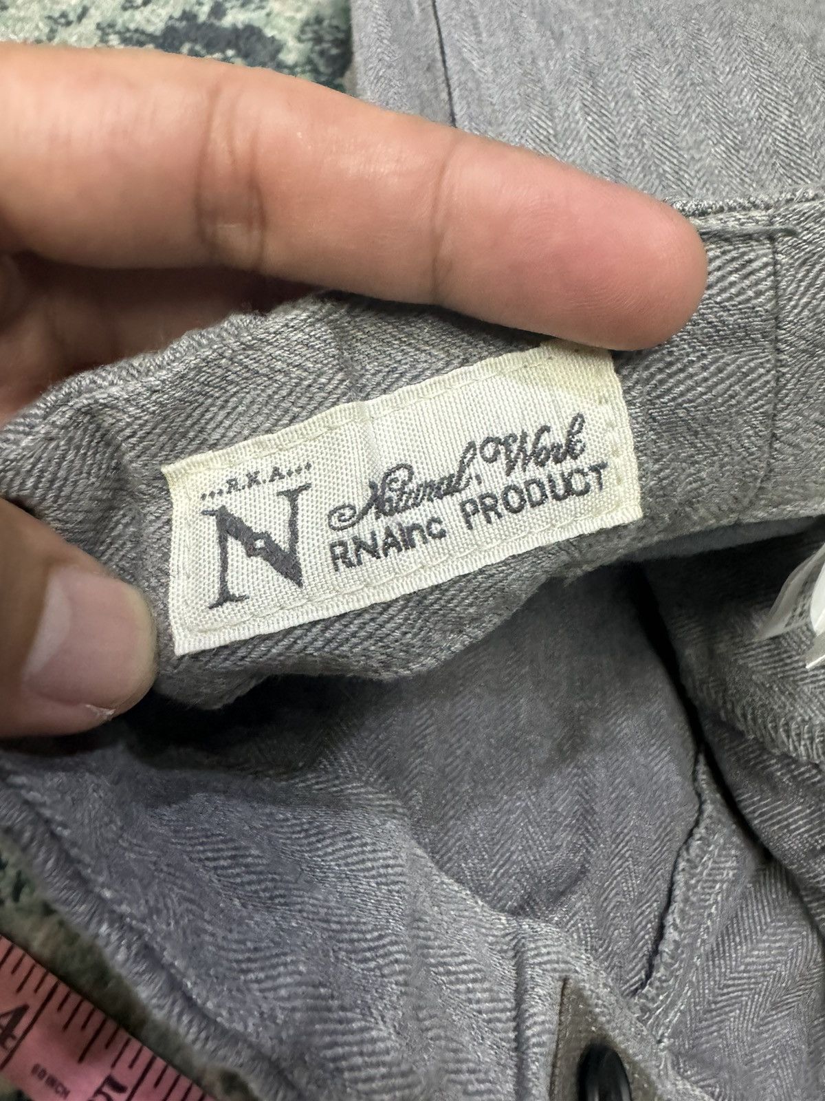 Japanese Brand RNA INC WIDE LEG CARPENTER CARGO HICKORY DUNGAREES PANTS Size US 32 / EU 48 - 8 Thumbnail