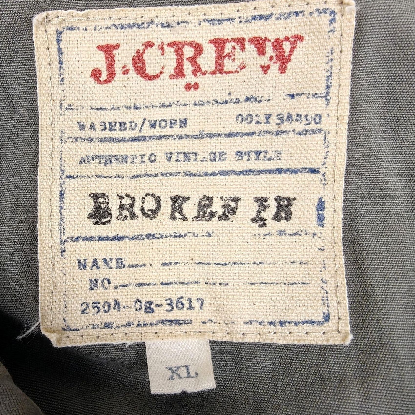J.Crew J.Crew Jacket Womens XL Green Broken In Canvas Military Field Full Zip Pockets Size XL / US 12-14 / IT 48-50 - 4 Thumbnail