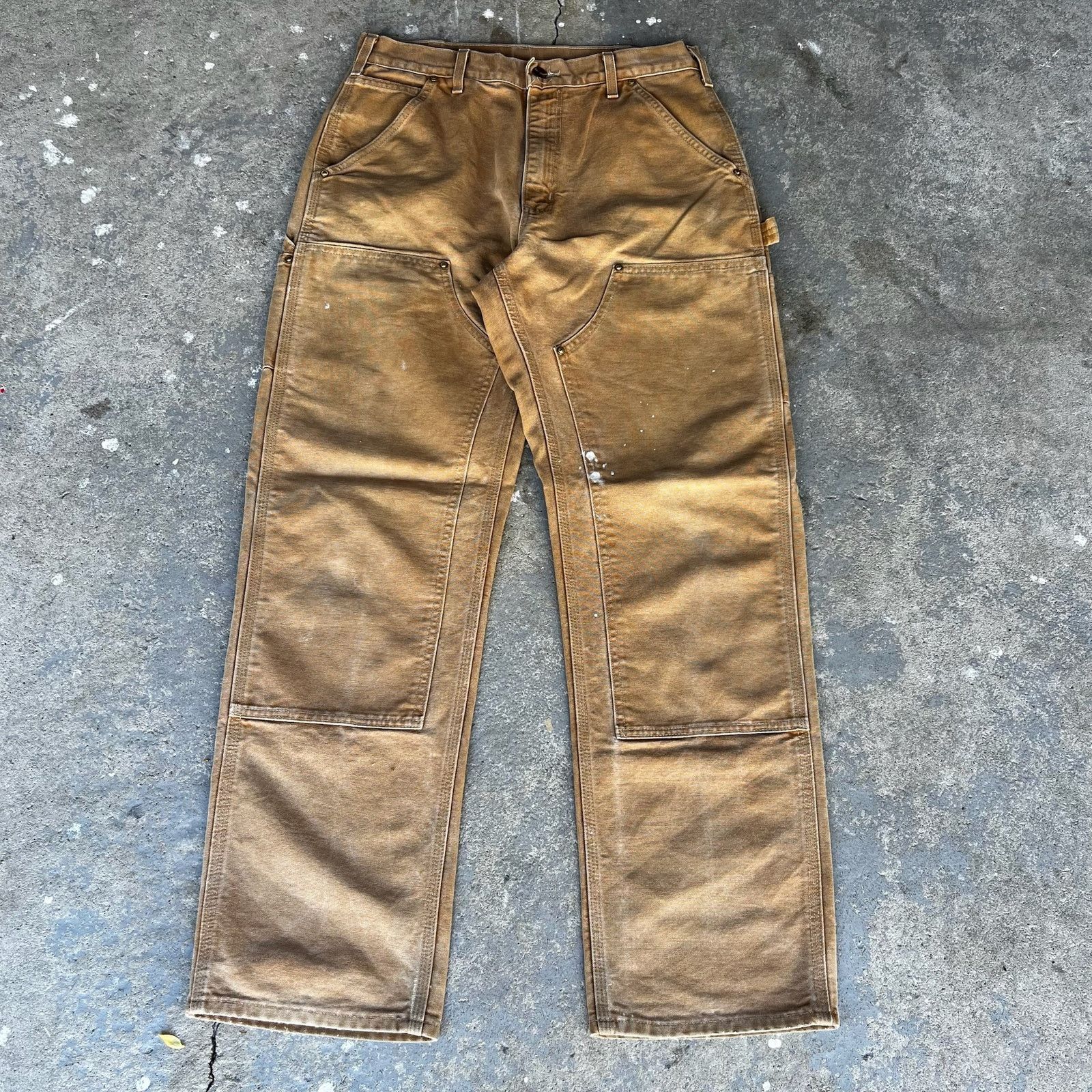 Carhartt × Vintage Carhartt brown double knee work wear carpenter pants Size US 30 / EU 46 - 1 Thumbnail