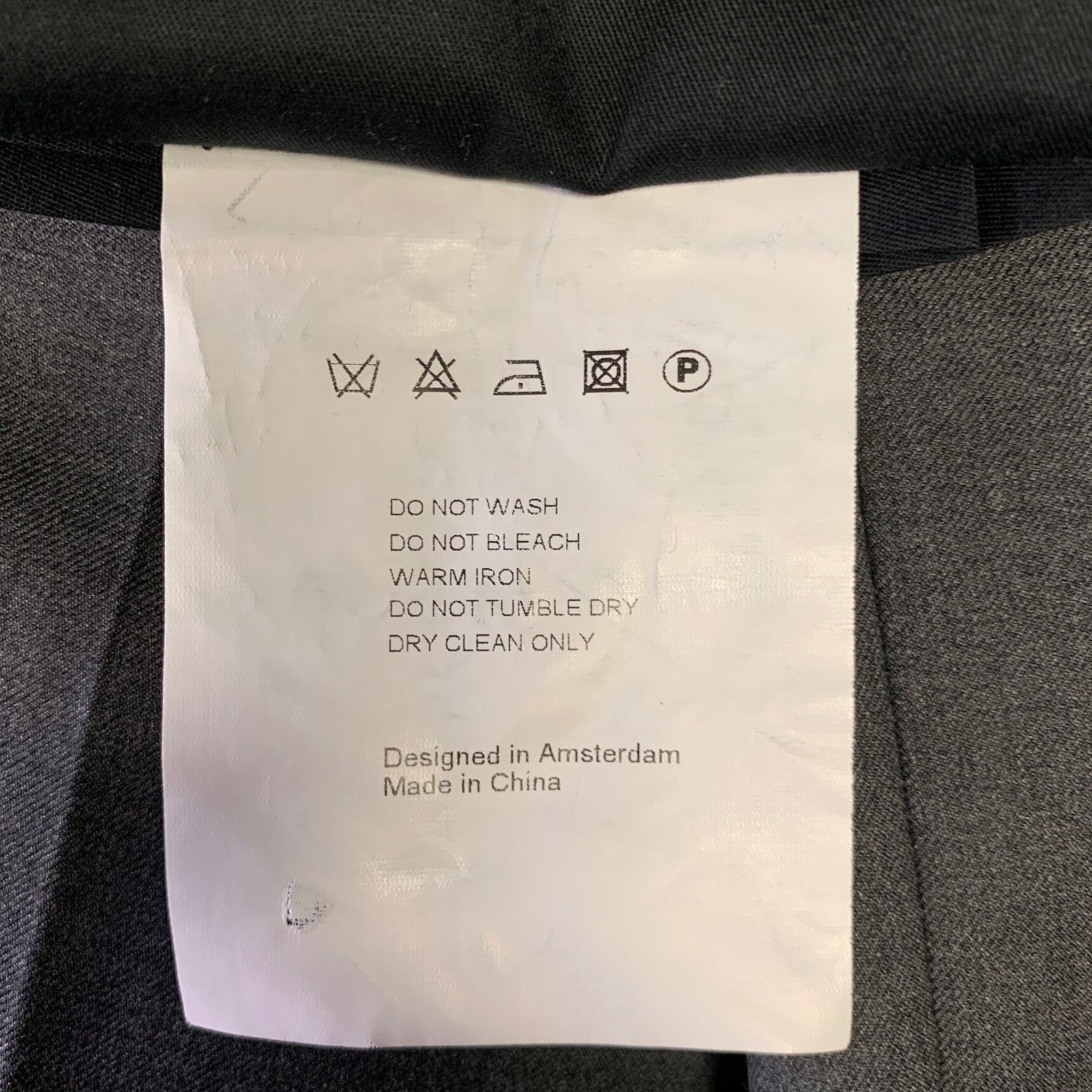 Other ATELIER MUNRO Size 32 Dark Grey Wool Slim Fit Dress Pants Size US 32 / EU 48 - 5 Thumbnail