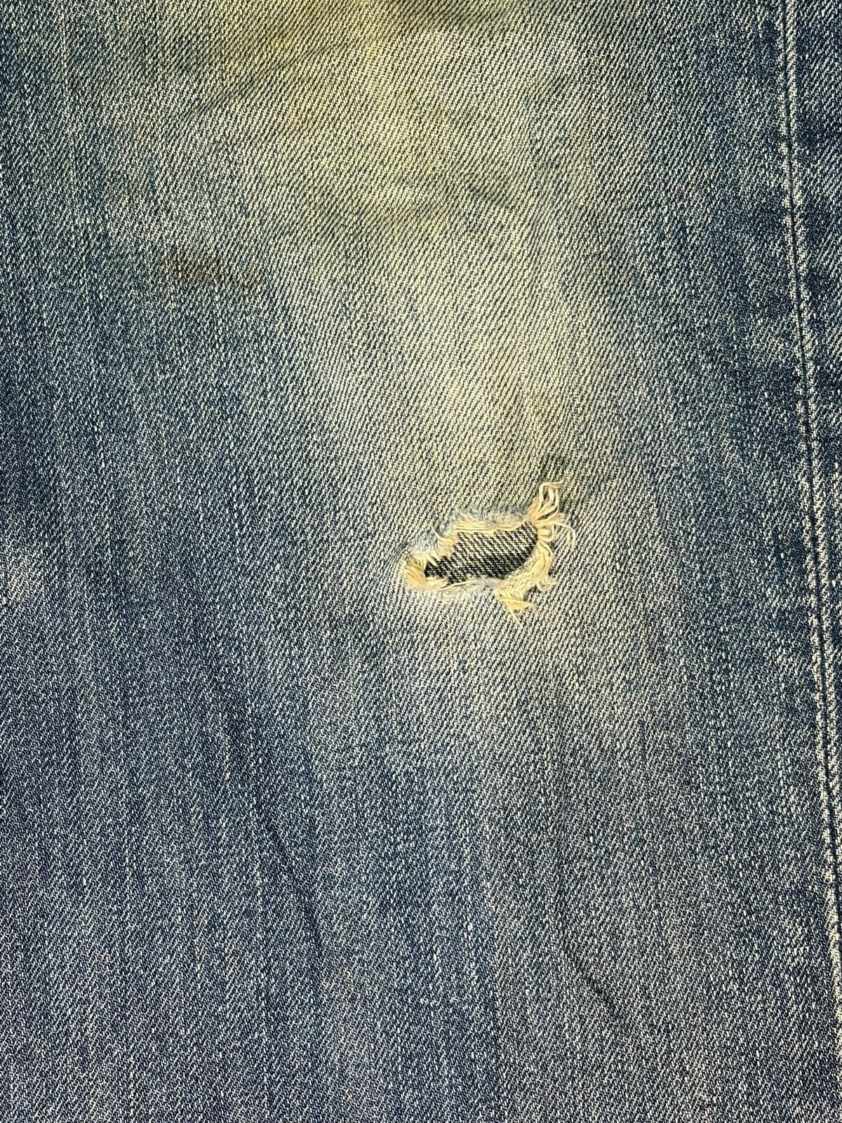 Levi's Vintage 90s Levis 502 Mud Wash Distress Loose Jeans Size US 28 / EU 44 - 3 Thumbnail