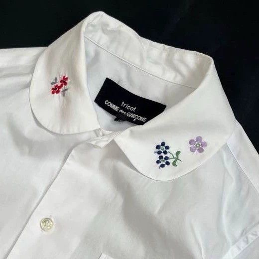 Comme Des Garcons Floral embroidered shirt