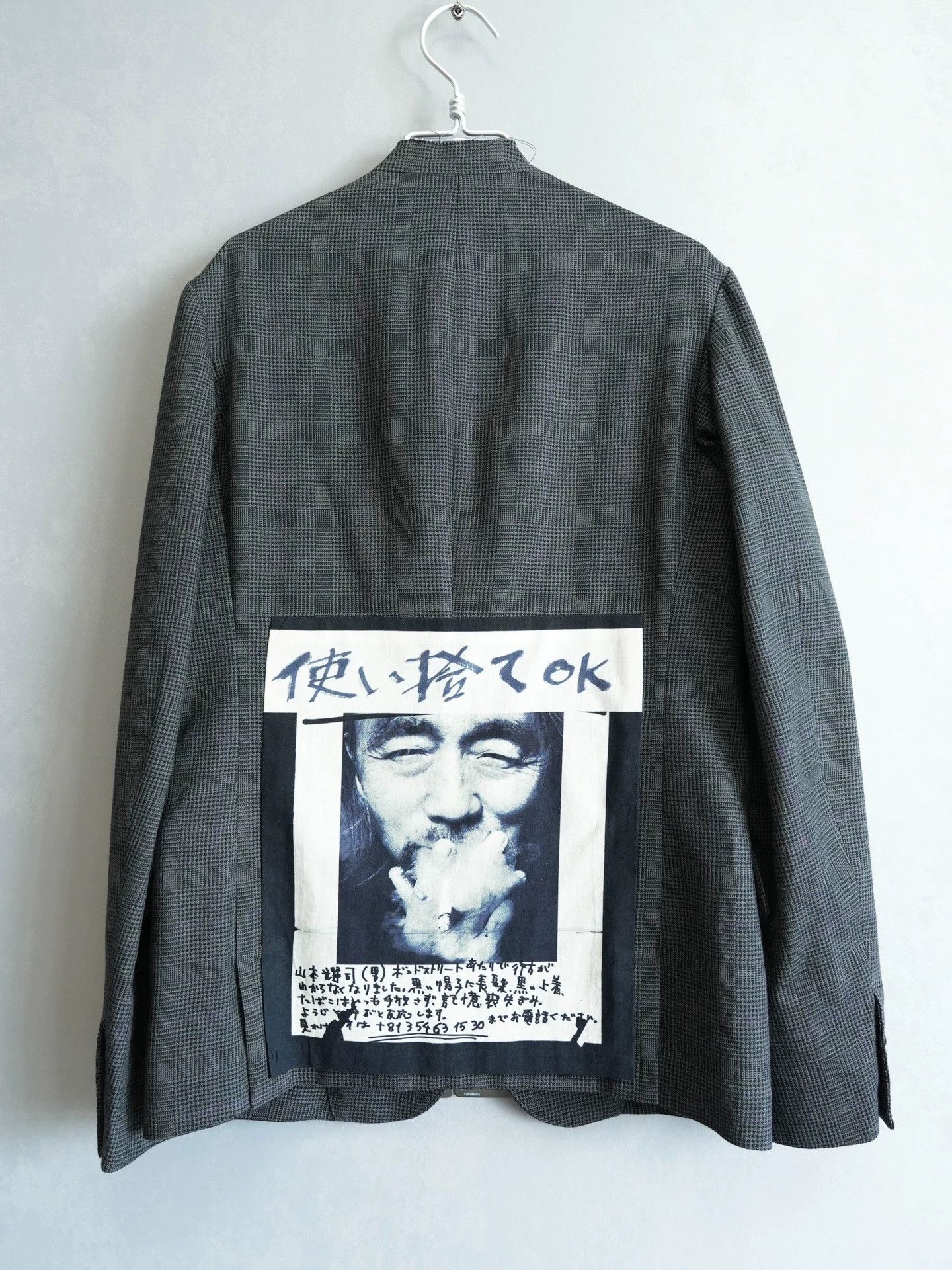 Yohji Yamamoto Yohji Yamamoto 15SS J75 Gray Check w/ Purple Lines Jacket Size US M / EU 48-50 / 2 - 1 Thumbnail