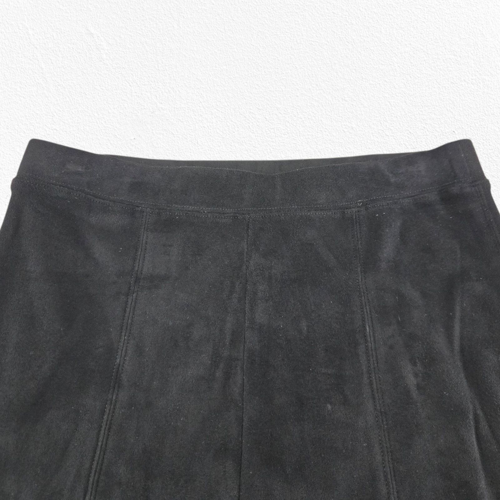Max Mara Max Mara Leisure Black Faux Suede Straight Slim Pants Size M Size 30" / US 8 / IT 44 - 4 Thumbnail