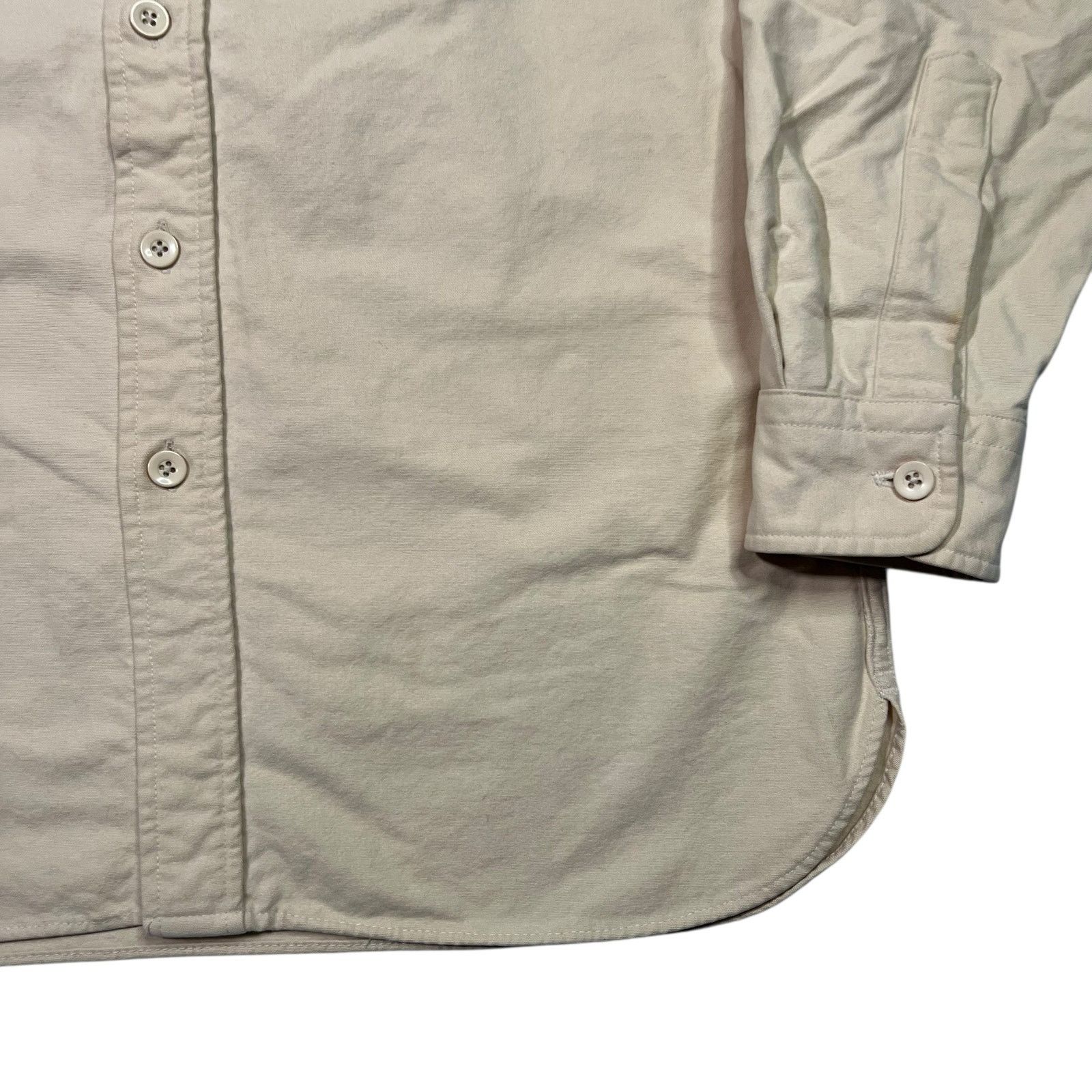 L.L. Bean × Vintage Vintage 90s L.L. Bean cream chamois button up shirt (M) Size US M / EU 48-50 / 2 - 3 Thumbnail