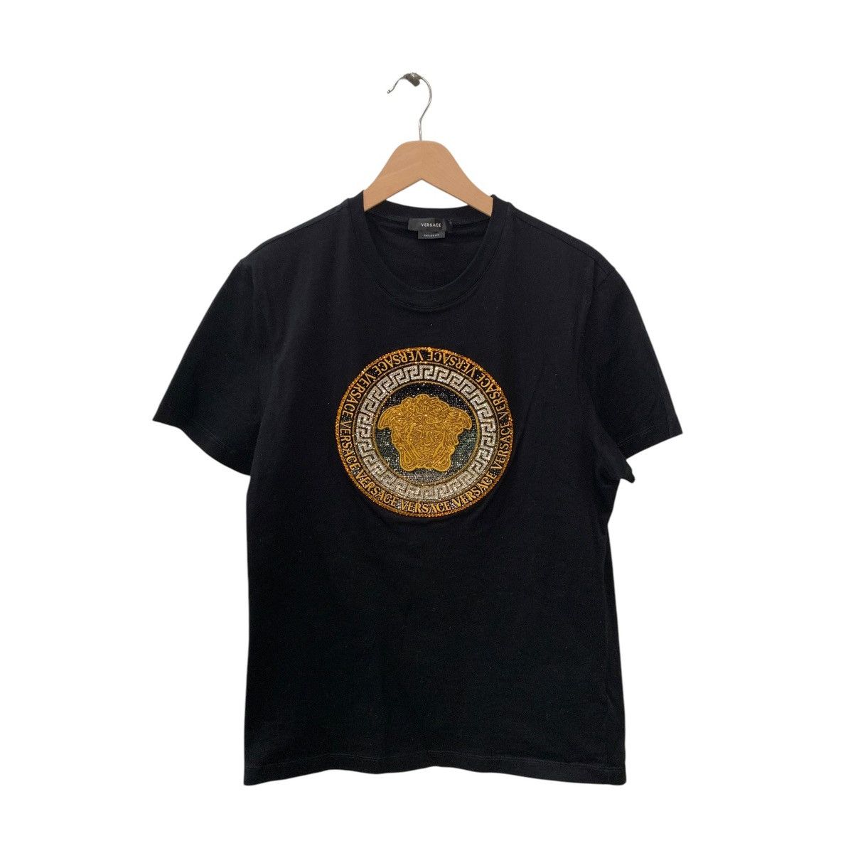 Versace Versace Crystal Medusa T-Shirt Black Large Size US L / EU 52-54 / 3 - 2 Thumbnail