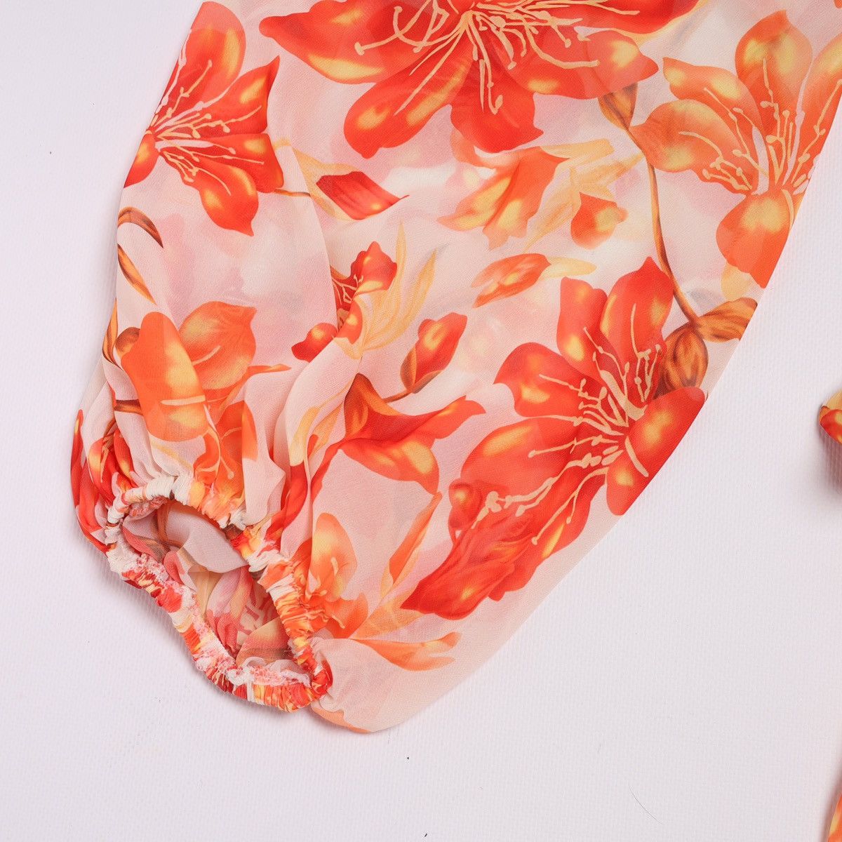 Zimmermann Zimmermann Silk Dress Denisse White Orange Flowers Printed Size XS / US 0-2 / IT 36-38 - 9 Thumbnail
