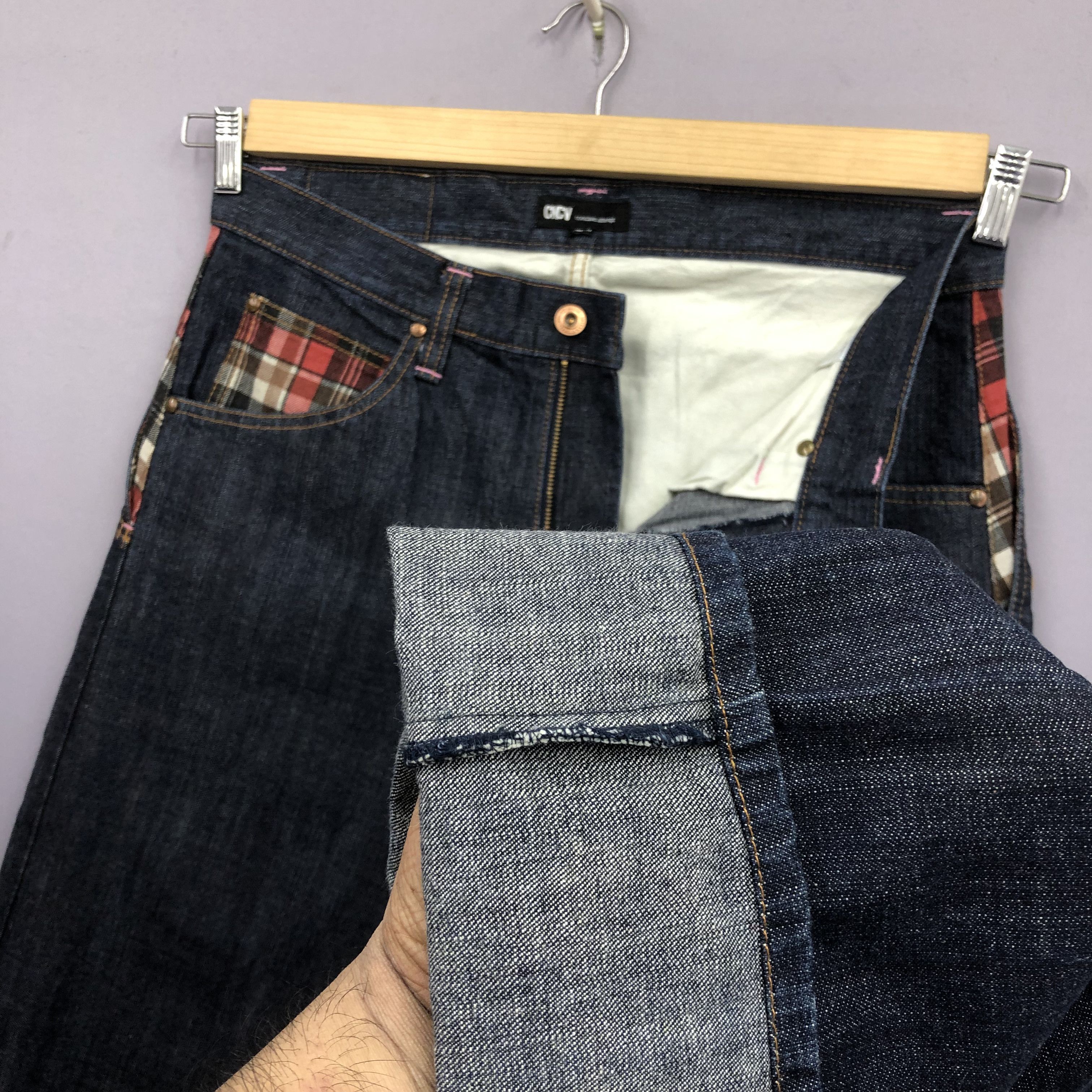 Japanese Brand 2000s Concave Double Waisted Baggy Faded Skater Jeans Denim Size US 34 / EU 50 - 6 Thumbnail
