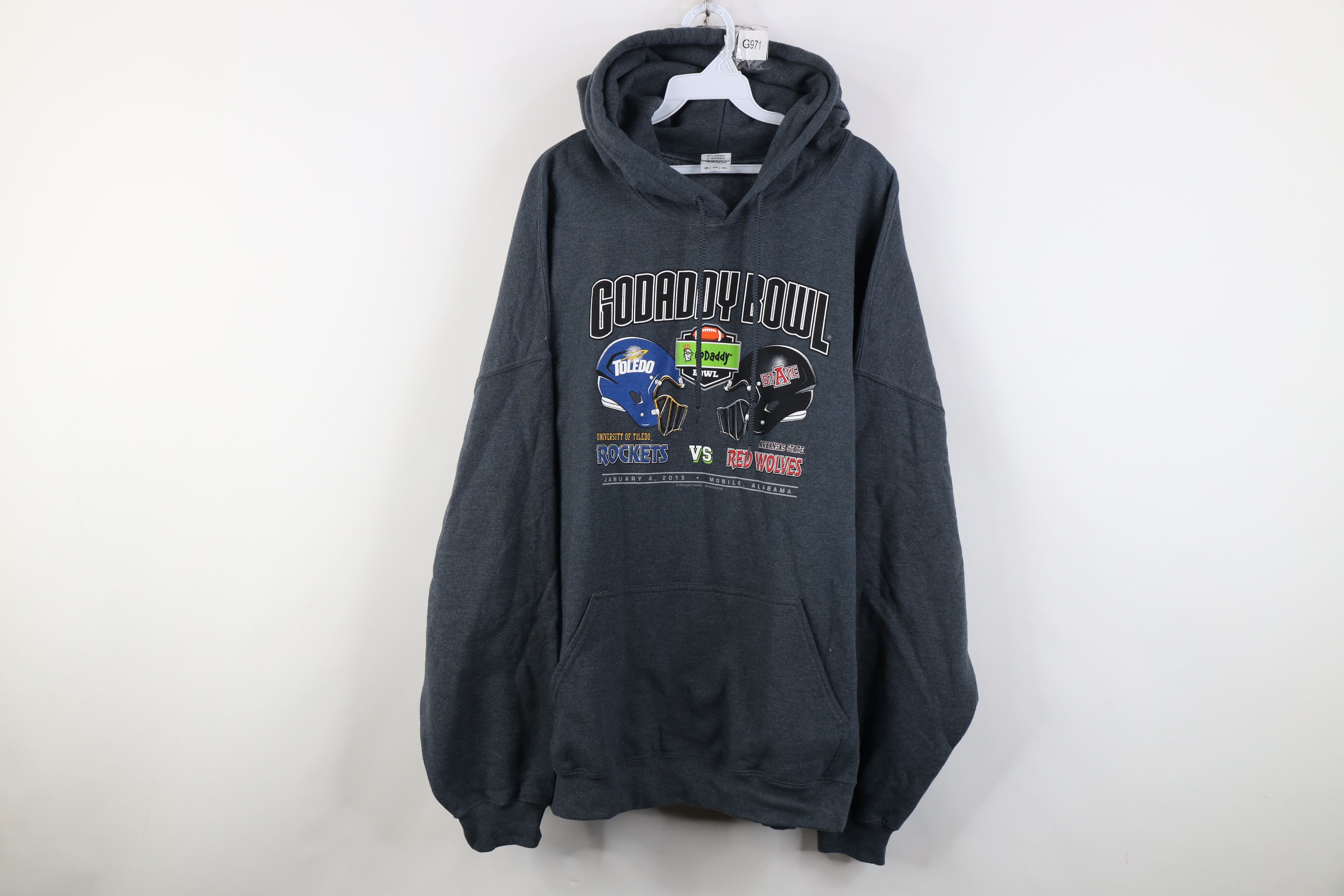 2015 Godaddy Bowl University of Toledo Arkansas State Hoodie