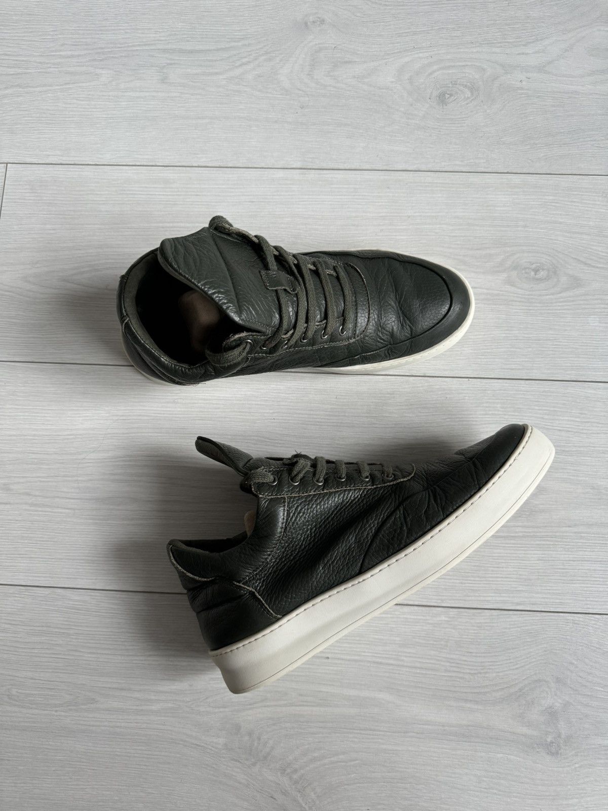 Filling Pieces filling pieces sneakers Green Leather Shoes Mens Size 43 Size US 9 / EU 42 - 1 Thumbnail