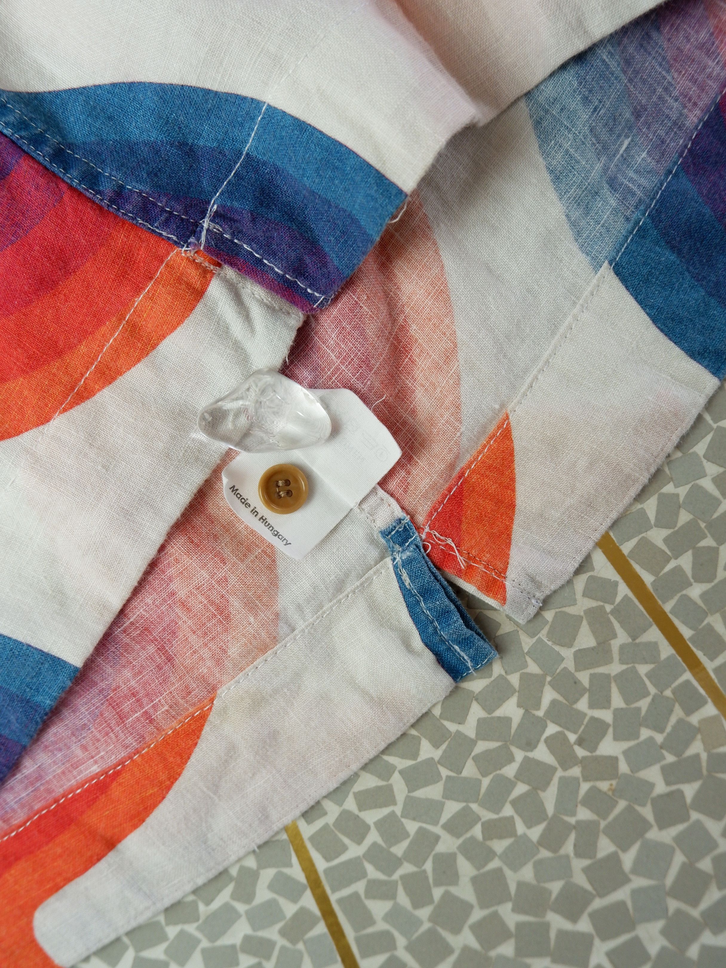 Dries Van Noten Last drop! Dries van Noten wave Verner Panton linen shirt Size US L / EU 52-54 / 3 - 8 Thumbnail