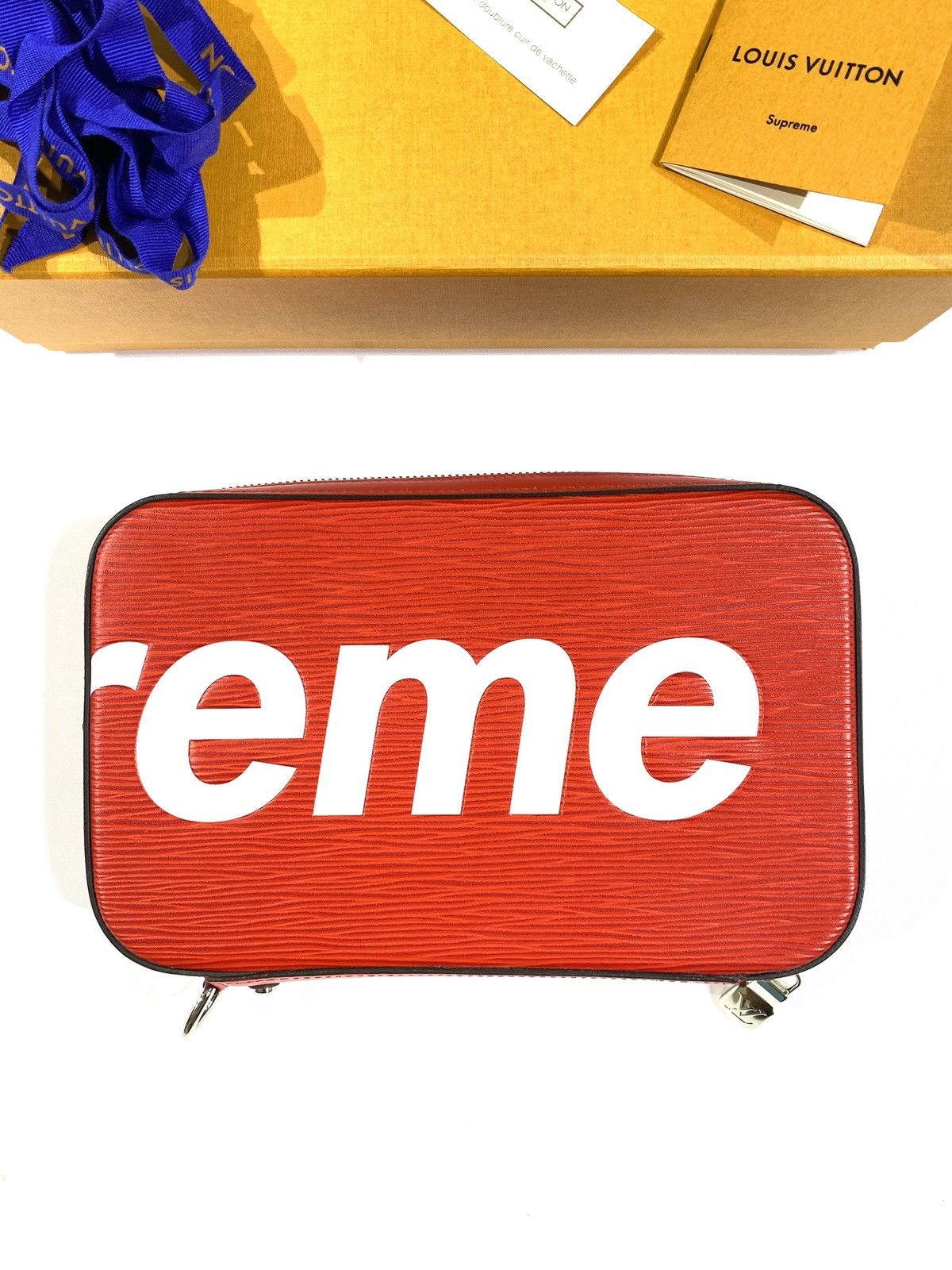 Louis Vuitton × Supreme Louis Vuitton X SUPREME 1 OF 1 Sample Unreleased Hand Clutch Size ONE SIZE - 10 Thumbnail